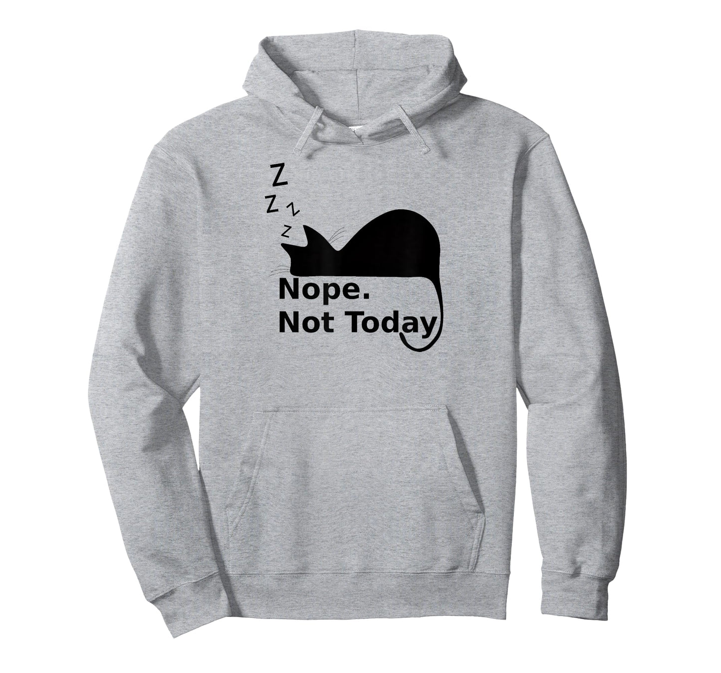 Nope Not Today Cute Sleeping Cat T-Shirt Men Women Girls Kids T-Shirt