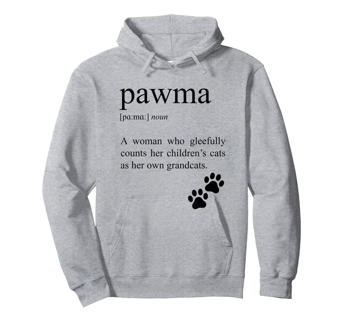 Pawma Definition, Cat Grandma T-Shirt for Men Women