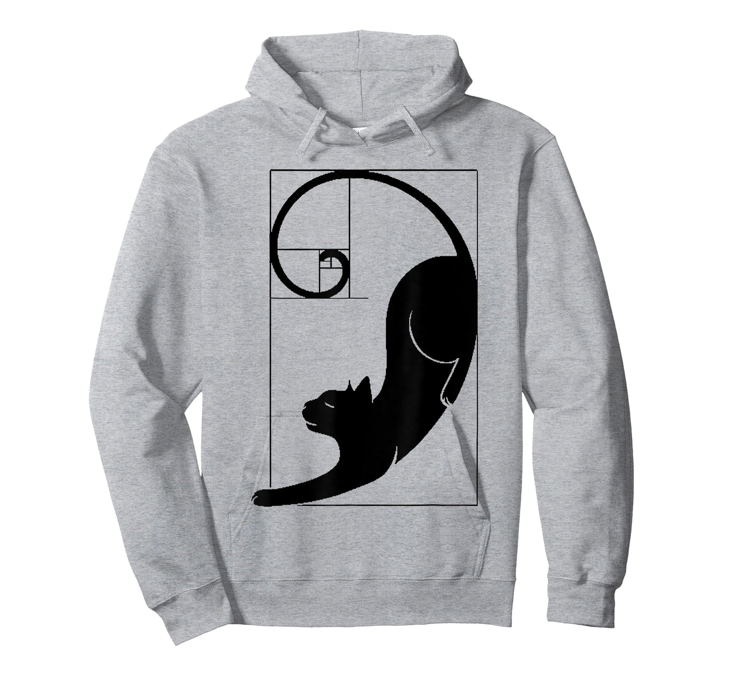 Fibonacci Cat The Golden Ratio Print T-Shirt
