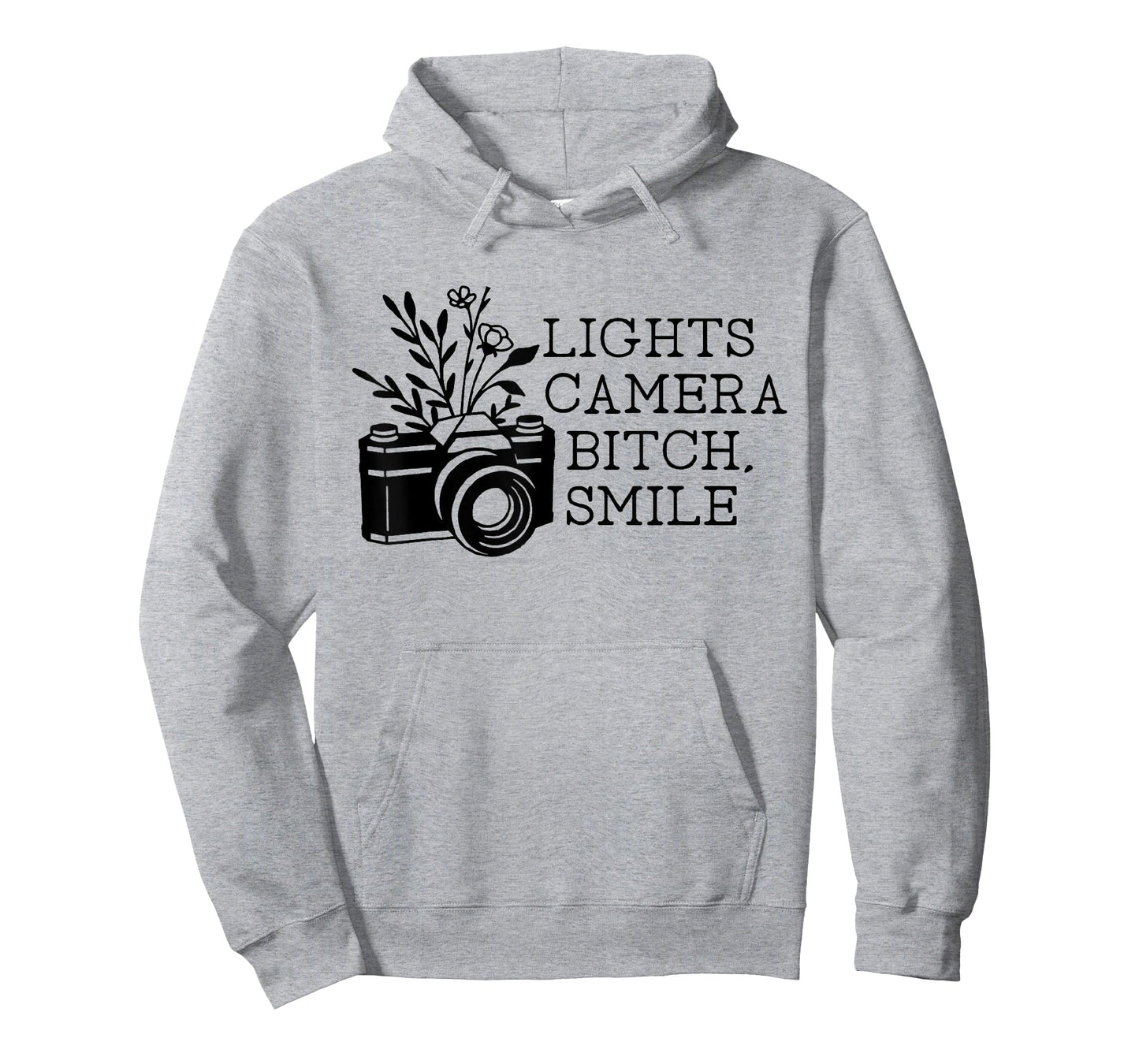 Funny Lights Camera Bitch Smile Women T-Shirt