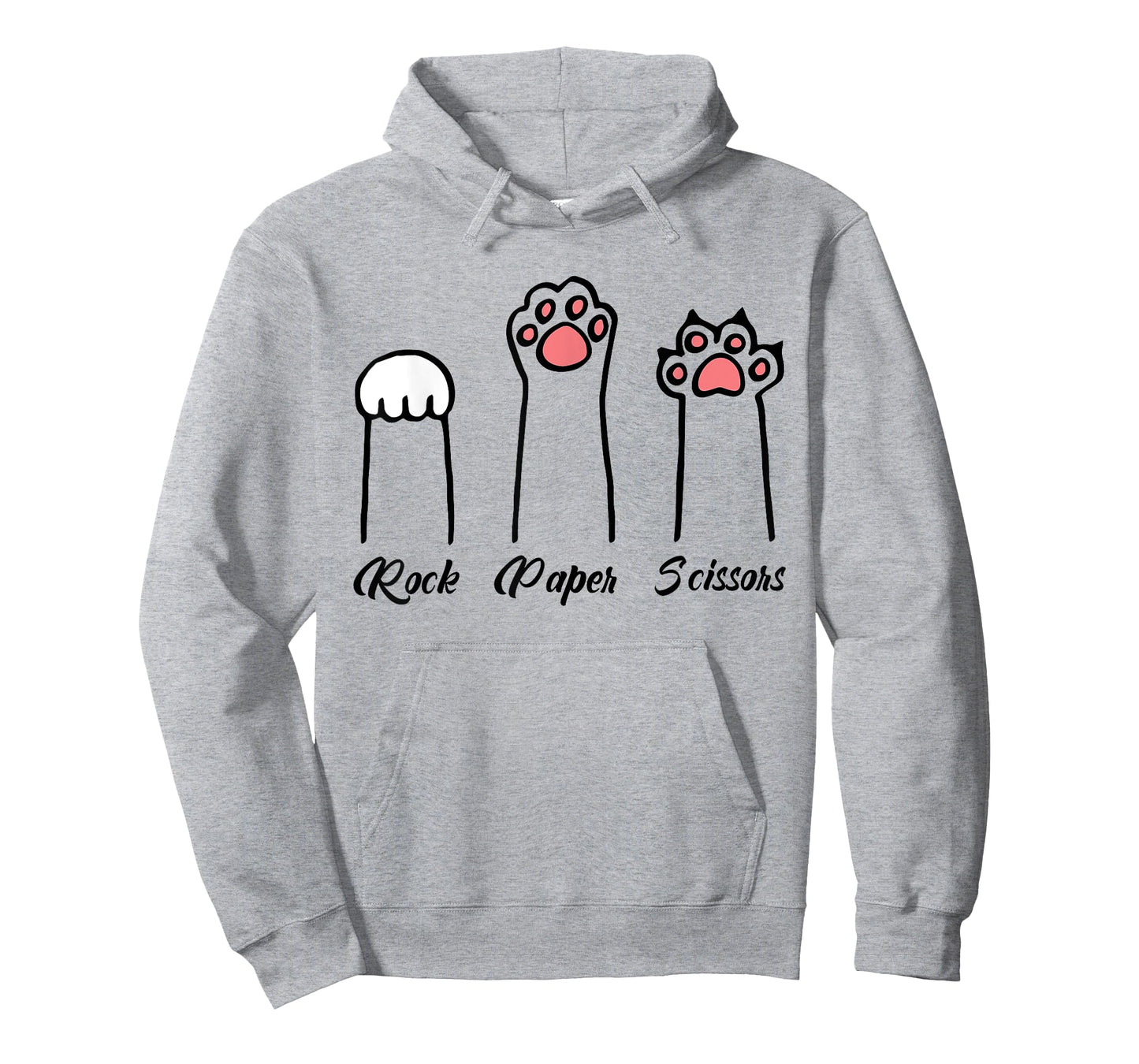 Rock Paper Scissors Cat Paws T-Shirt for Men Women