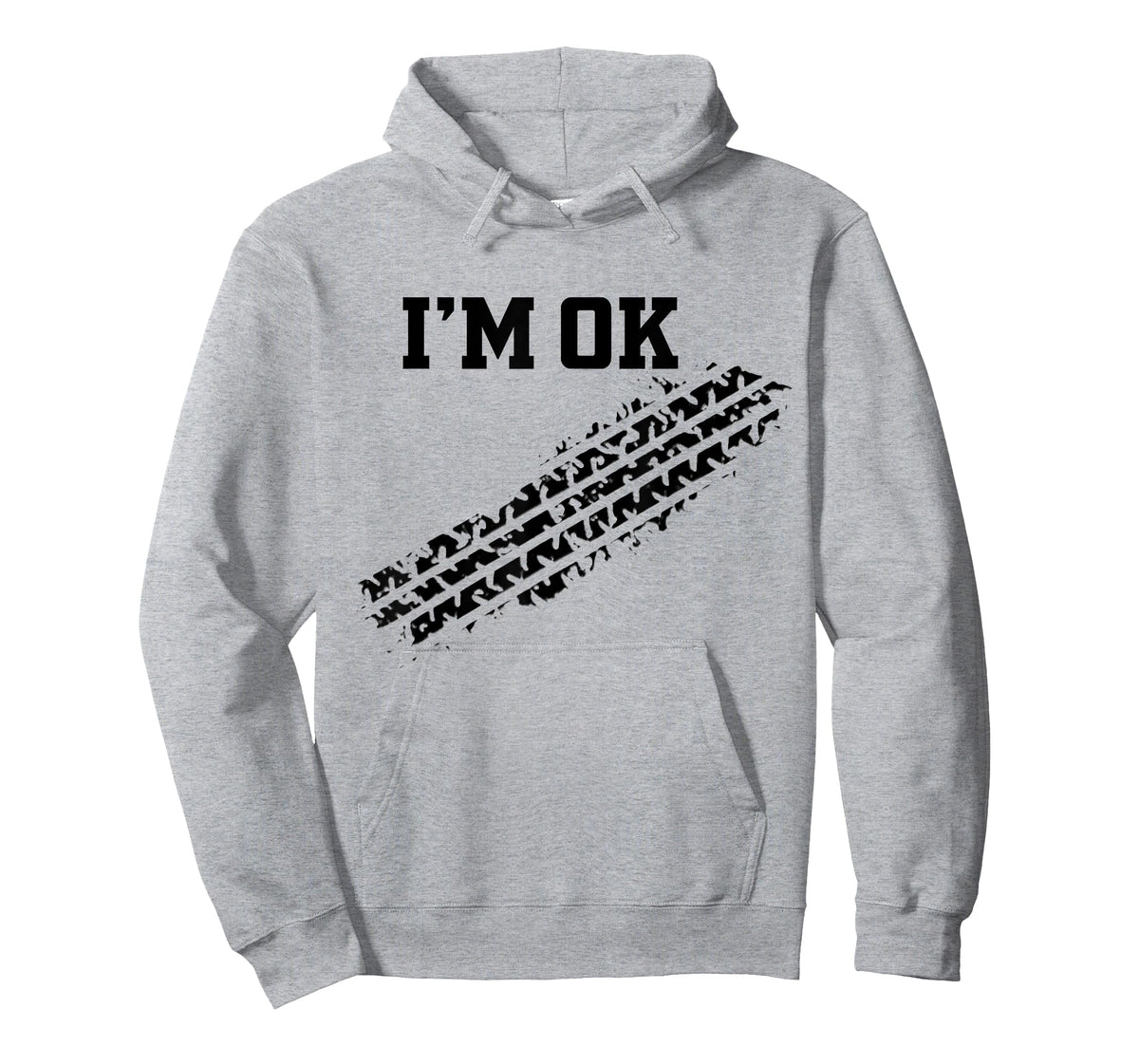 I'm OK Car Tire Track Funny Accident Stunt Recovery Joke T-Shirt