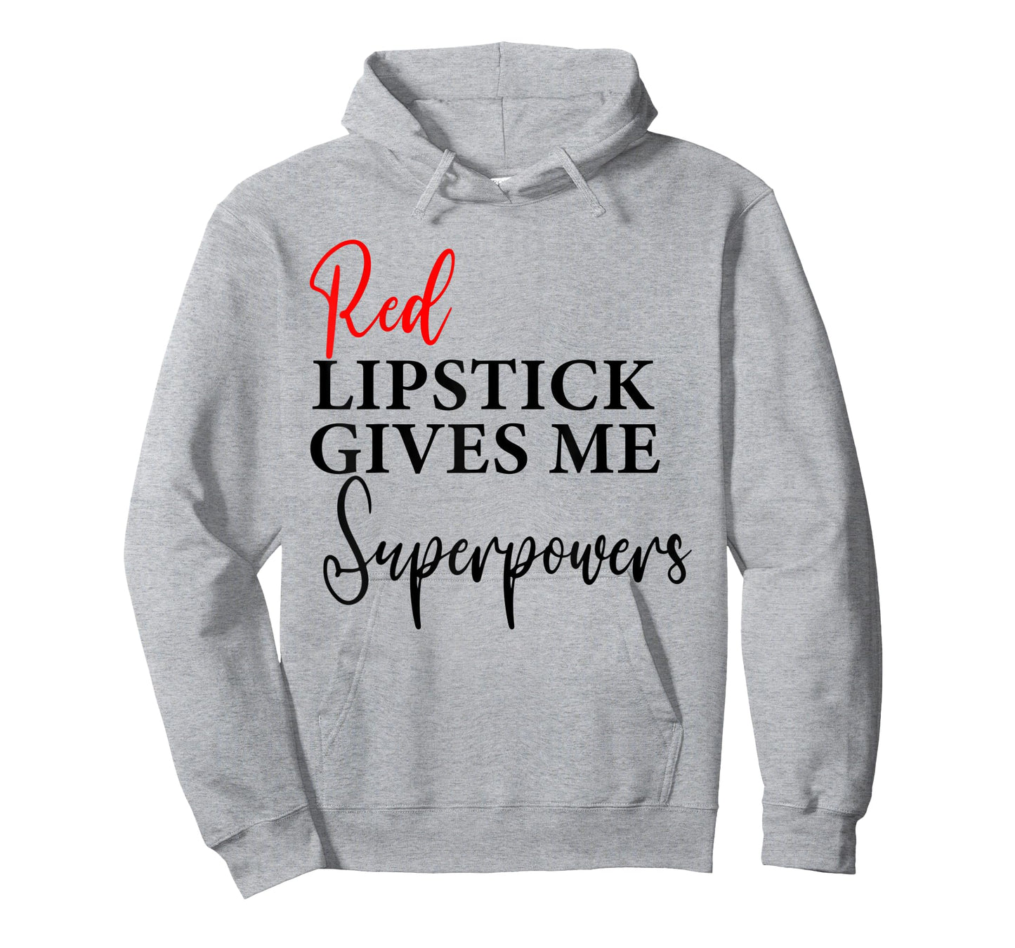 Red Lipstick Gives Me Super Powers Women's Graphic T-Shirt