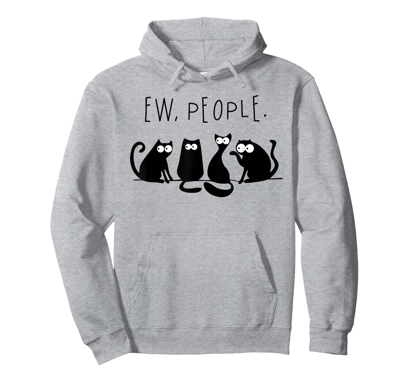 Ew People Shirt Black Cat Ew People Funny Meowy Cats Funny T-Shirt