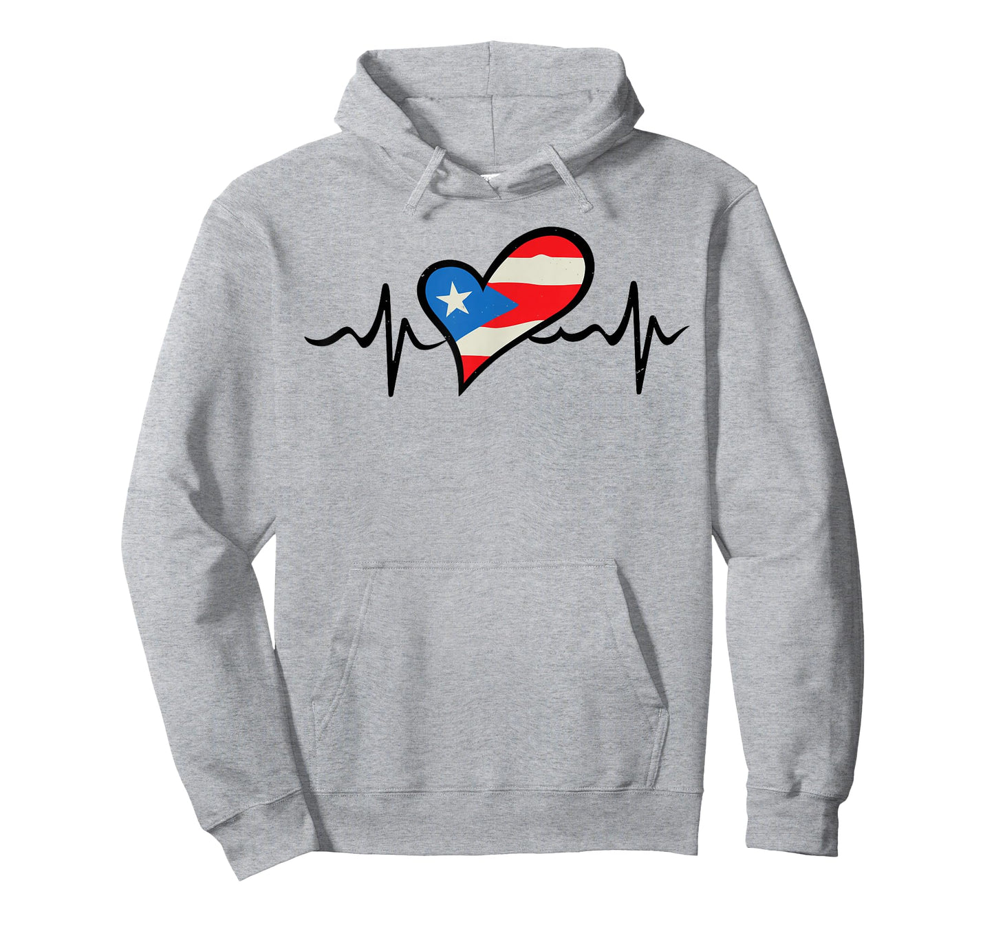 Puerto Rico Flag Heartbeat Puerto Rican Boricua Men Hispanic T-Shirt