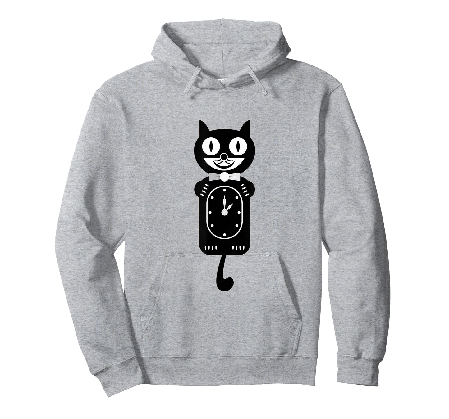 Black Cat Kawaii Work Clock T-Shirt