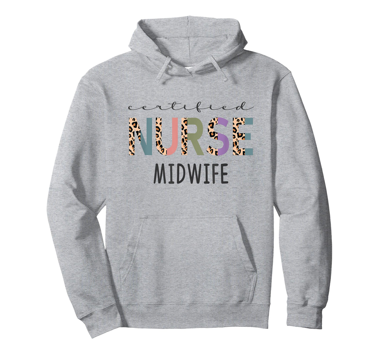 Certified Nurse Midwife Gift Funny CNM Women Leopard T-Shirt