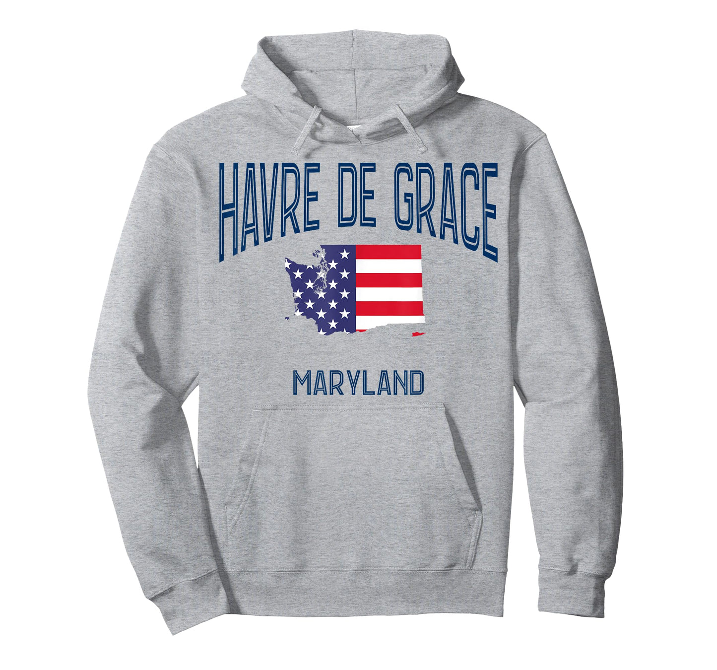 Havre de Grace Maryland MD Athletic Retro USA Flag Women Kids Men T-Shirt
