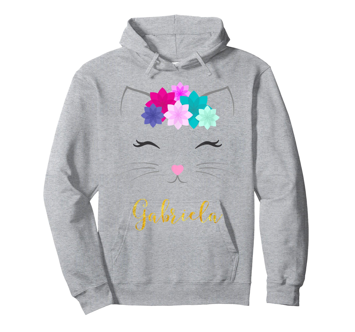 Gabriela Name Gift Personalized Kitty Cat T-Shirt