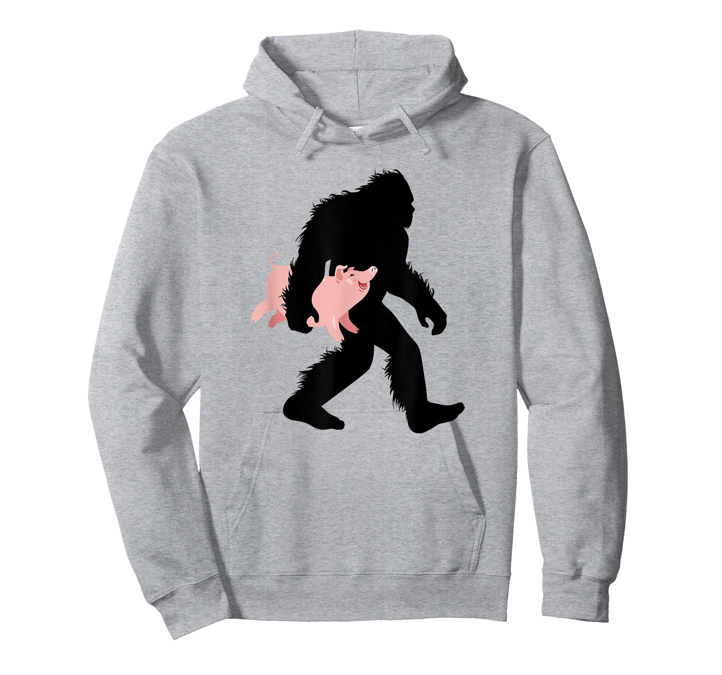 Bigfoot Carrying Pig Cute Swine Sasquatch With Hog T-Shirt