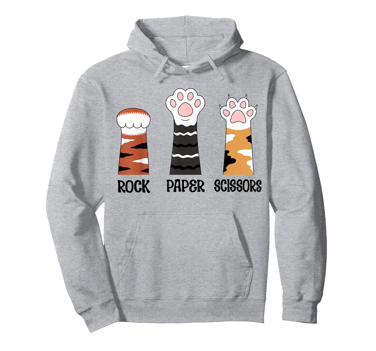 Funny Cat Paws Rock Paper Scissors Loves Playing Boys Kids T-Shirt