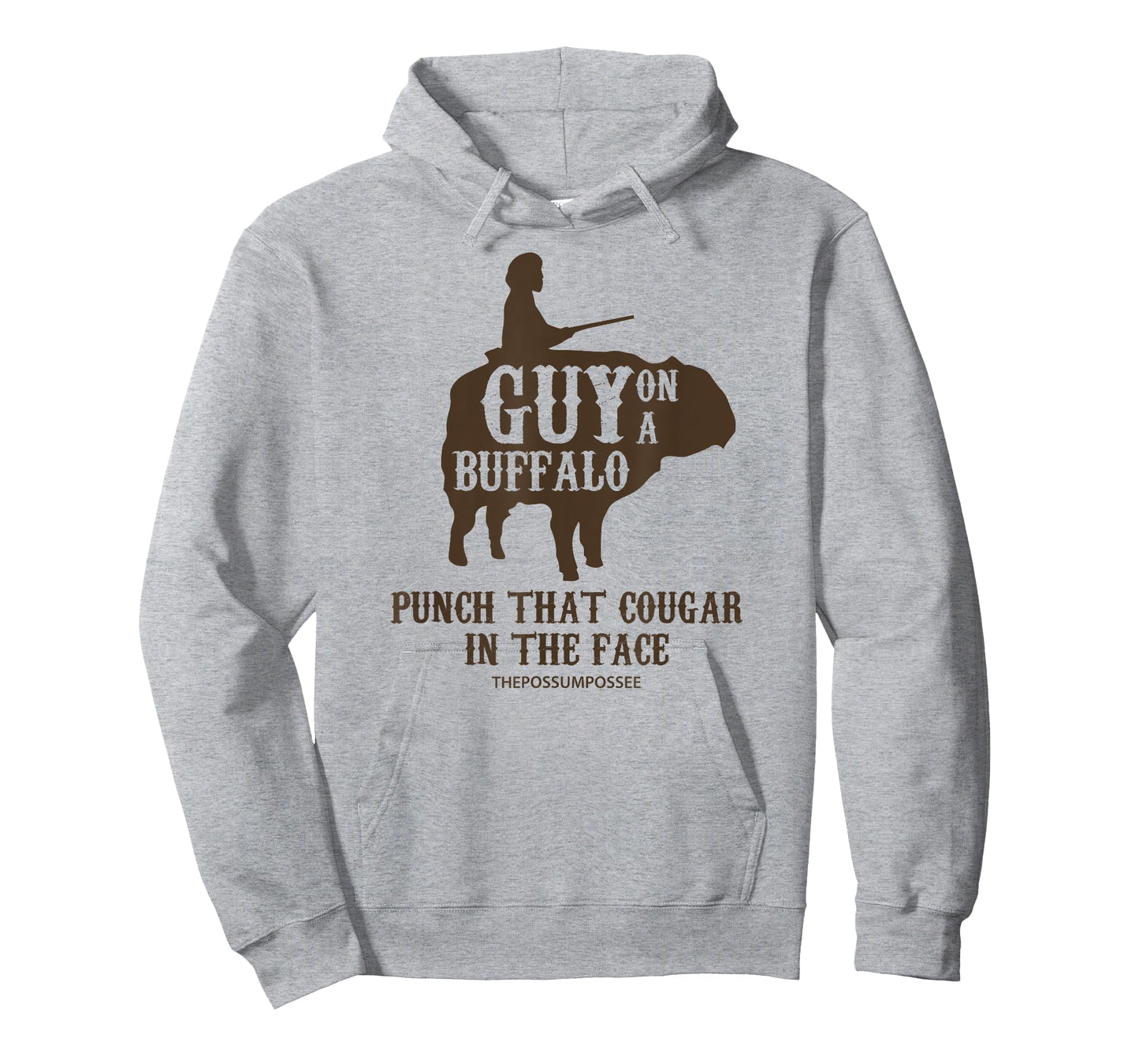 Guy on a Buffalo ~ Possum Possee Funny Graphic T-Shirt