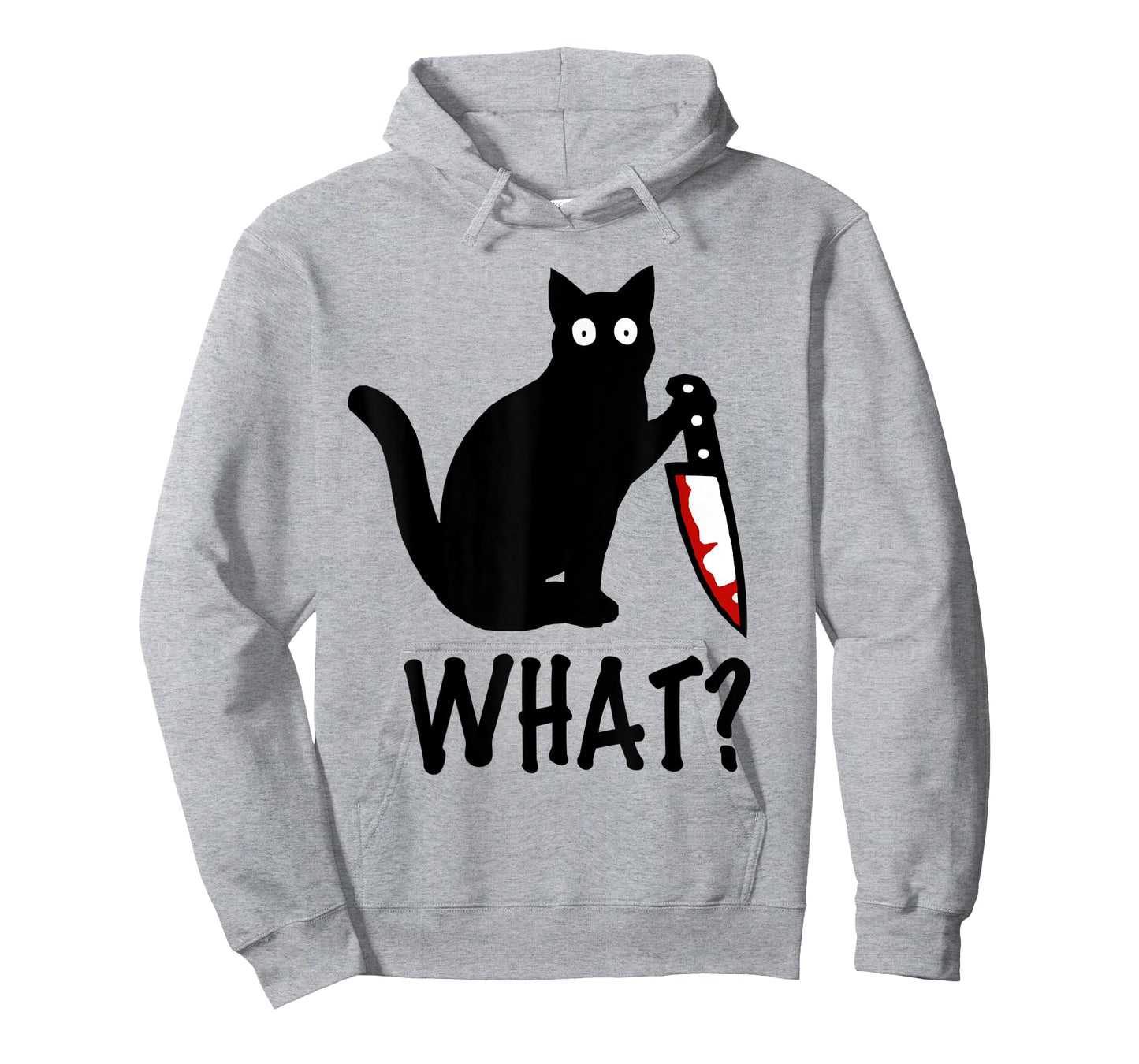 Cat What? Funny Black Cat Knife Shirt T-Shirt