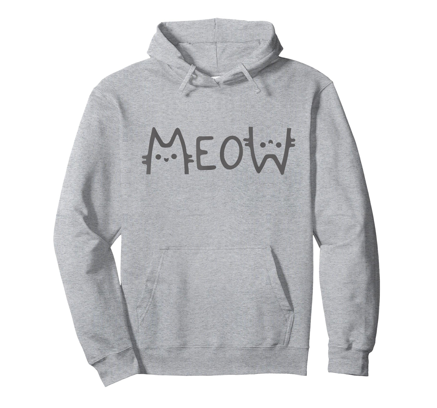 Meow Funny Minimalist Cute Pet Kitten Cat Lover Owner Simple T-Shirt