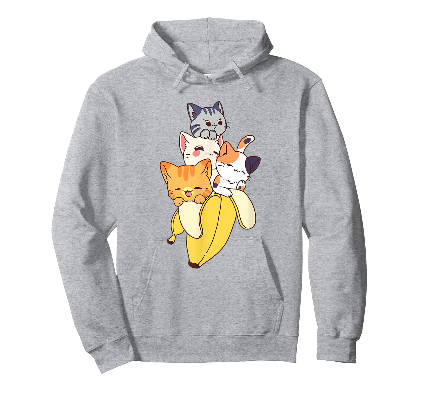 Funny Banana Cat Cute Kawaii Kitten T-Shirt