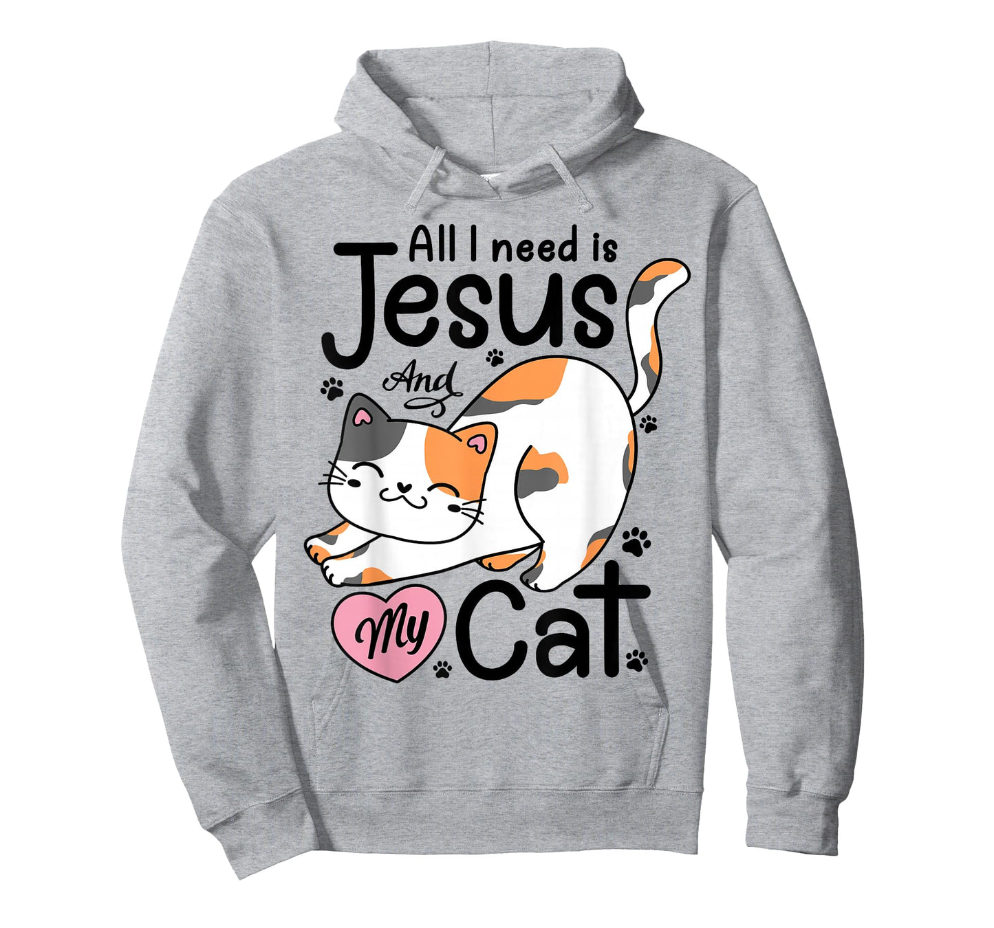 All I Need Is Jesus And My Cat Lover Christian Women Girls T-Shirt