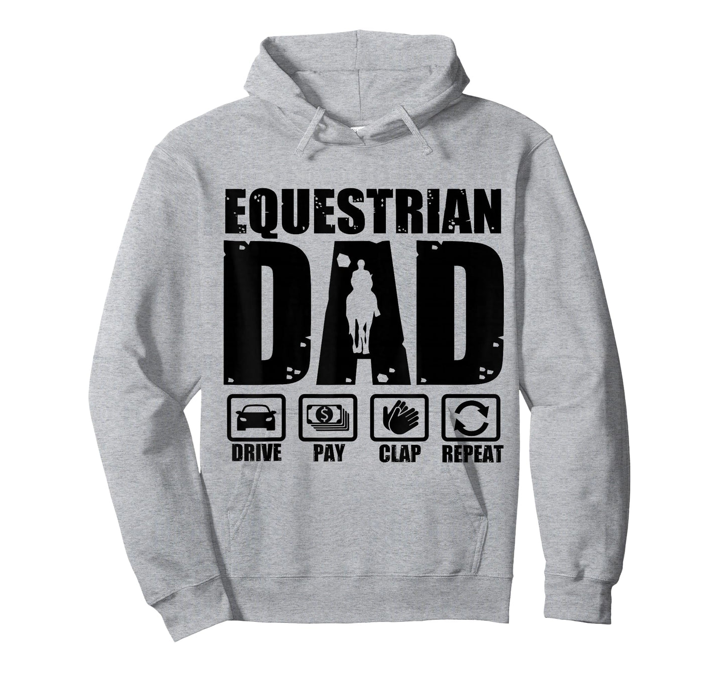 Funny Equestrian Dad Horse Rider Father Humor Fathers Day T-Shirt
