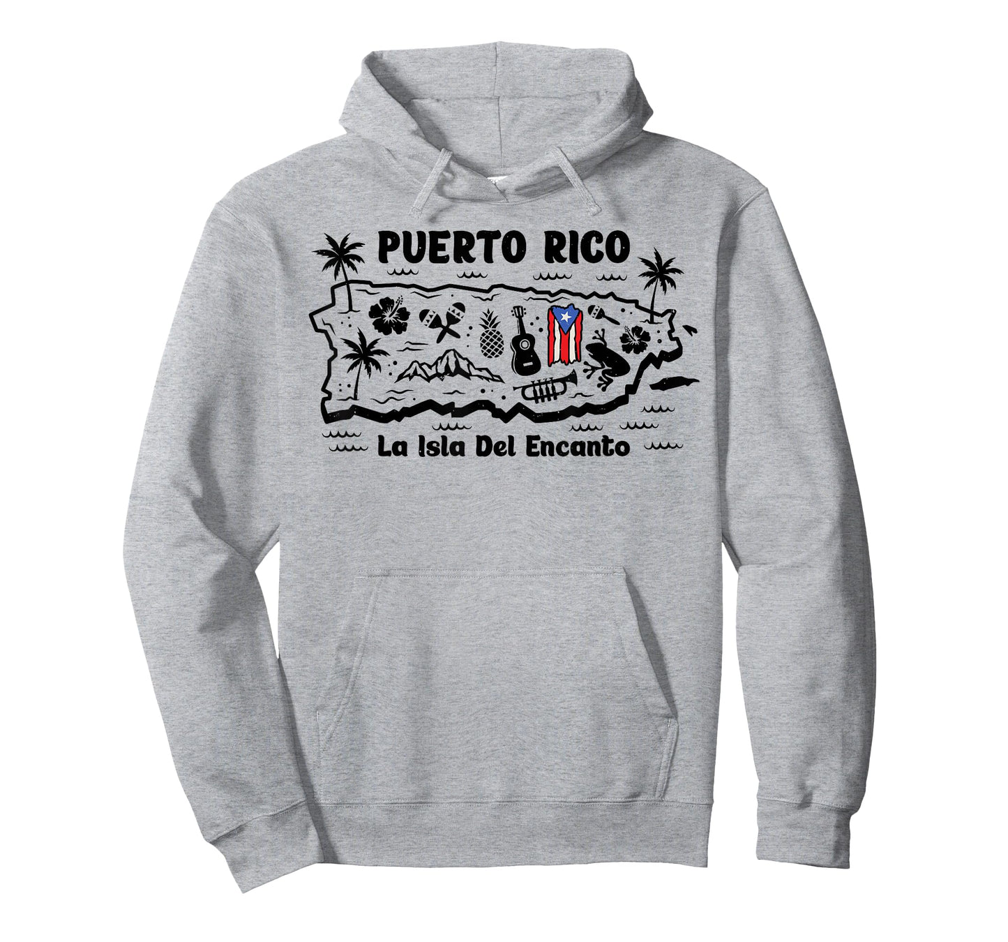 Puerto Rico La Isla del Encanto Puerto Rican Flag Retro T-Shirt