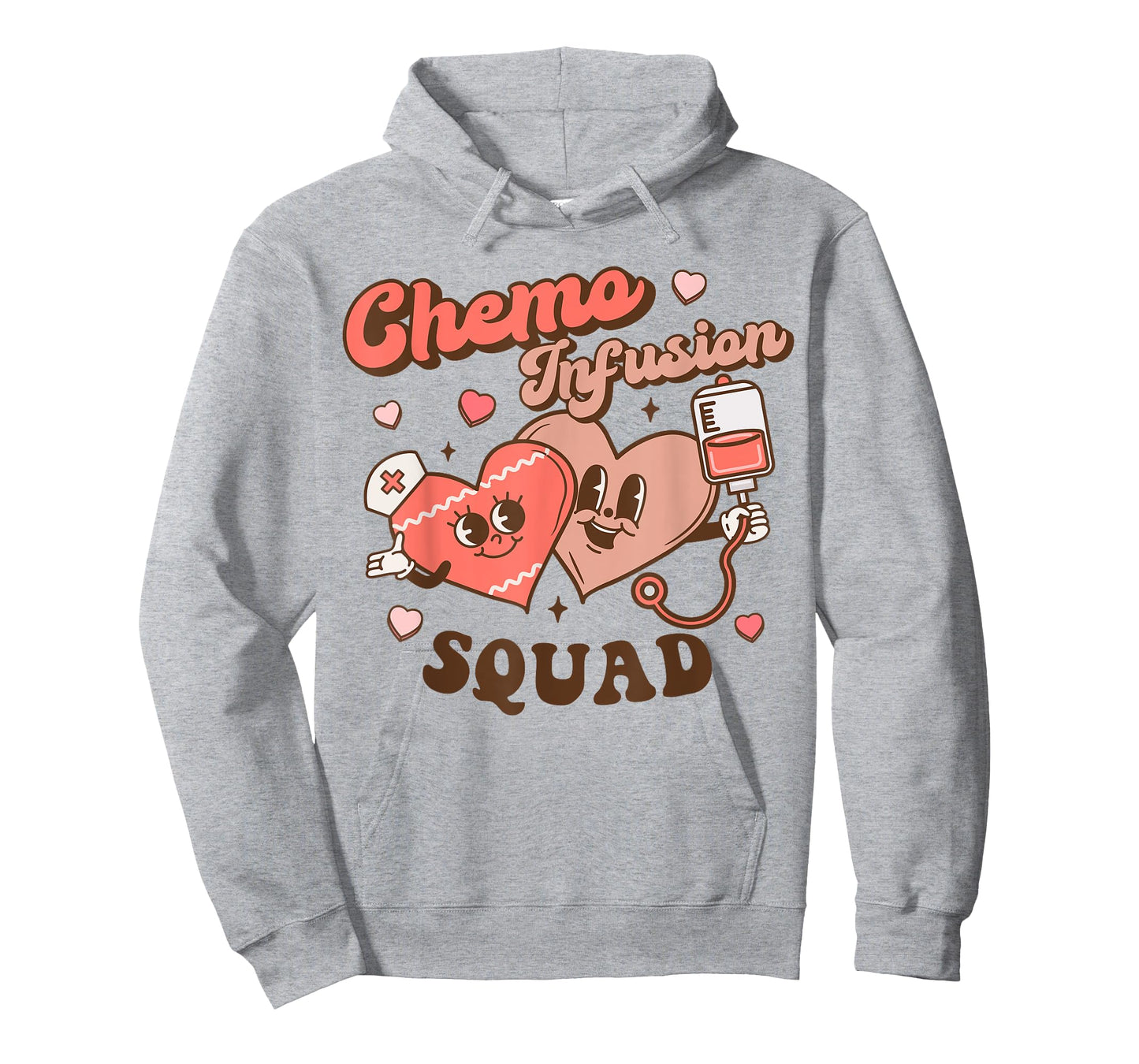 Chemo Infusion Nurse Groovy Valentine's Day Oncology Squad T-Shirt