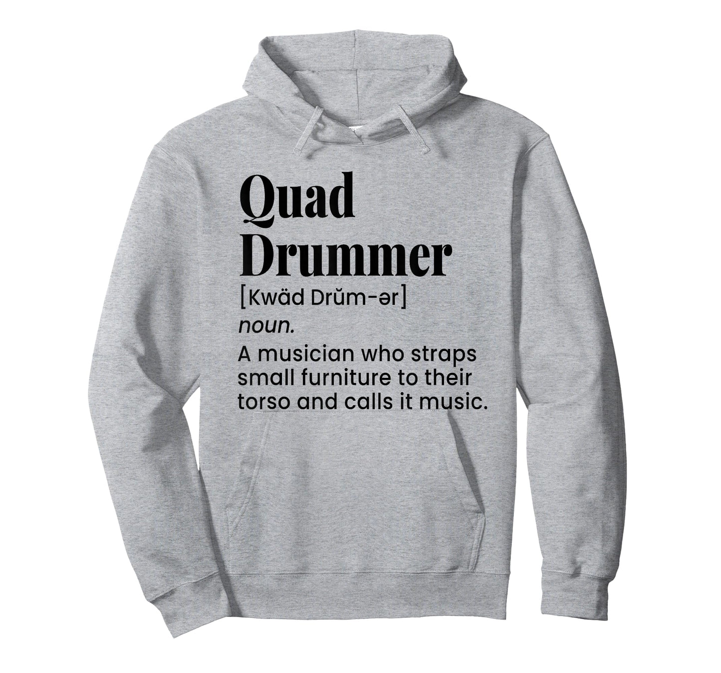 Funny Quad Drummer, Marching Band Drummer, Drumline Humor T-Shirt