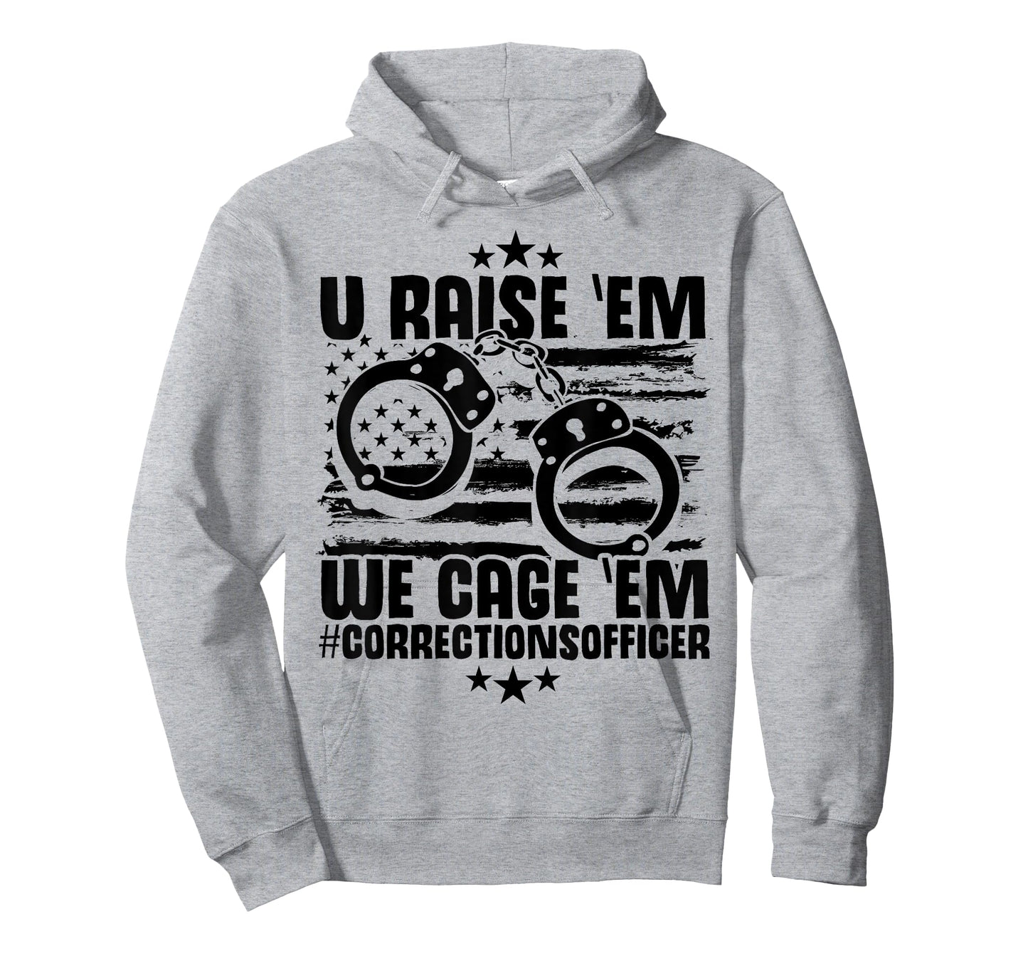 Corrections Decor Thin Silver Line Gear Correctional Officer T-Shirt