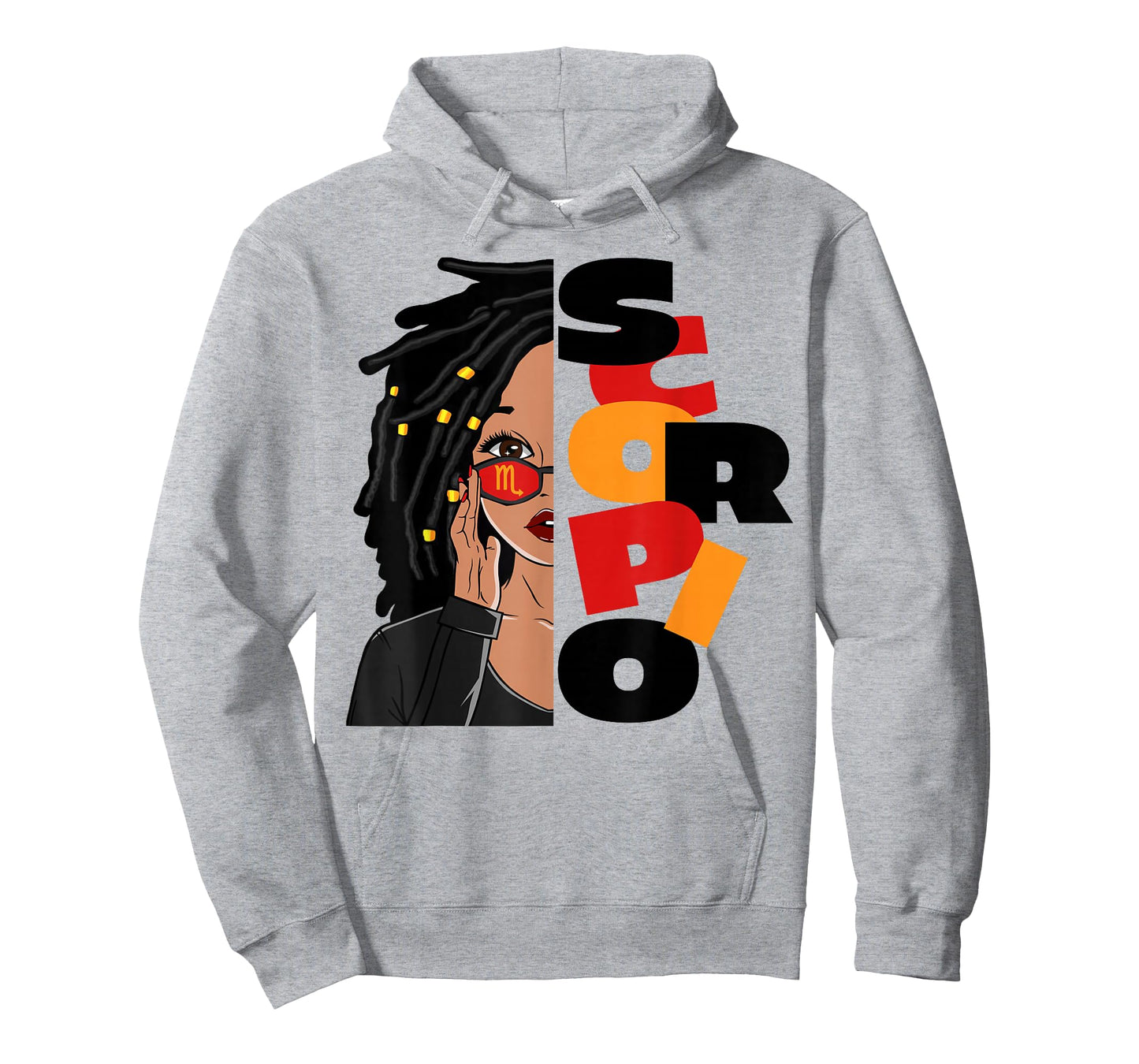 Loc'd Scorpio Queen Zodiac Birthday African American Women T-Shirt