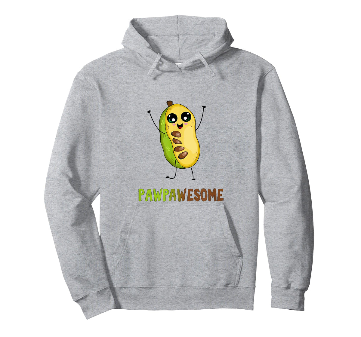 Pawpaw Fruit T-Shirt with Cute Cartoon Paw Paw Awesome Pun T-Shirt