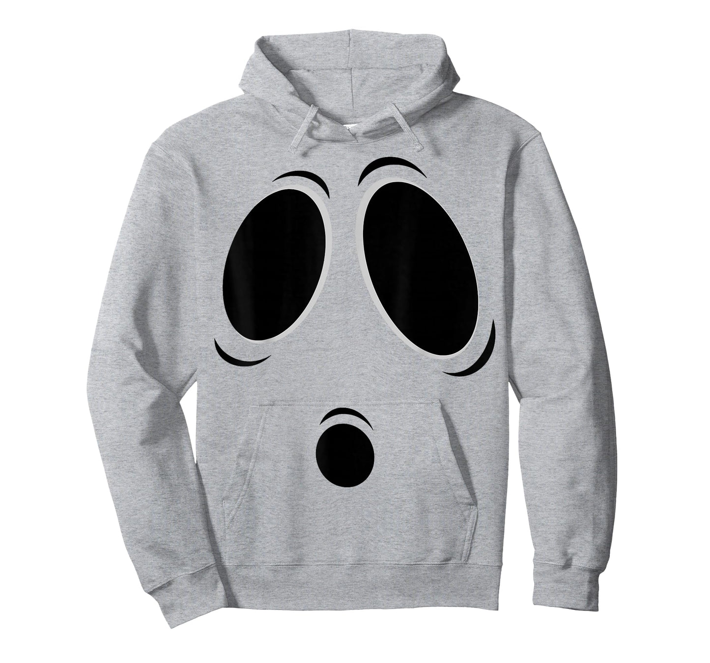 Funny Halloween Ghost Spooky Boo Face Graphic T-Shirt