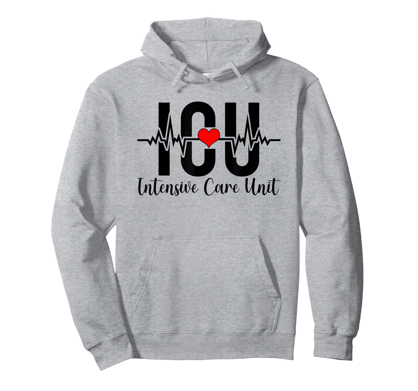 ICU Intensive Care Unit Nurse Heartbeat ICU Nurse T-Shirt