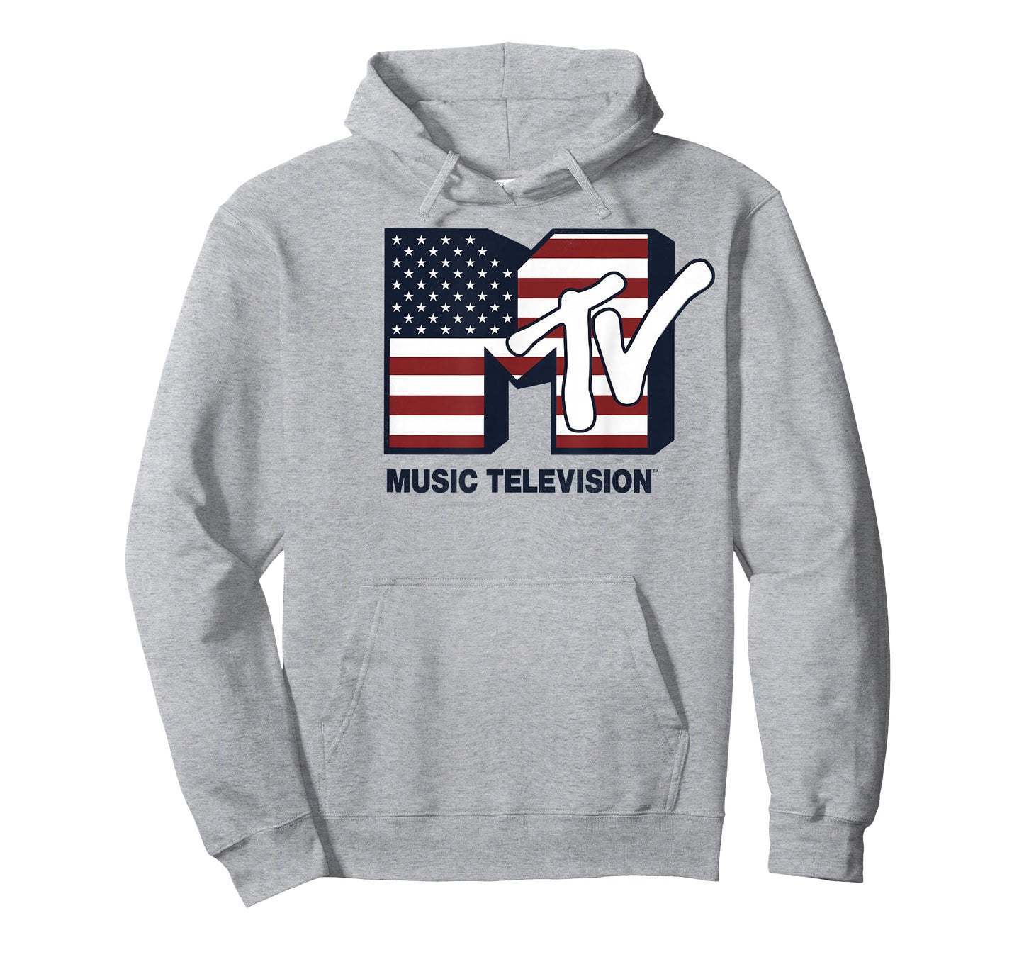 MTV Logo American Flag Graphic T-Shirt T-Shirt