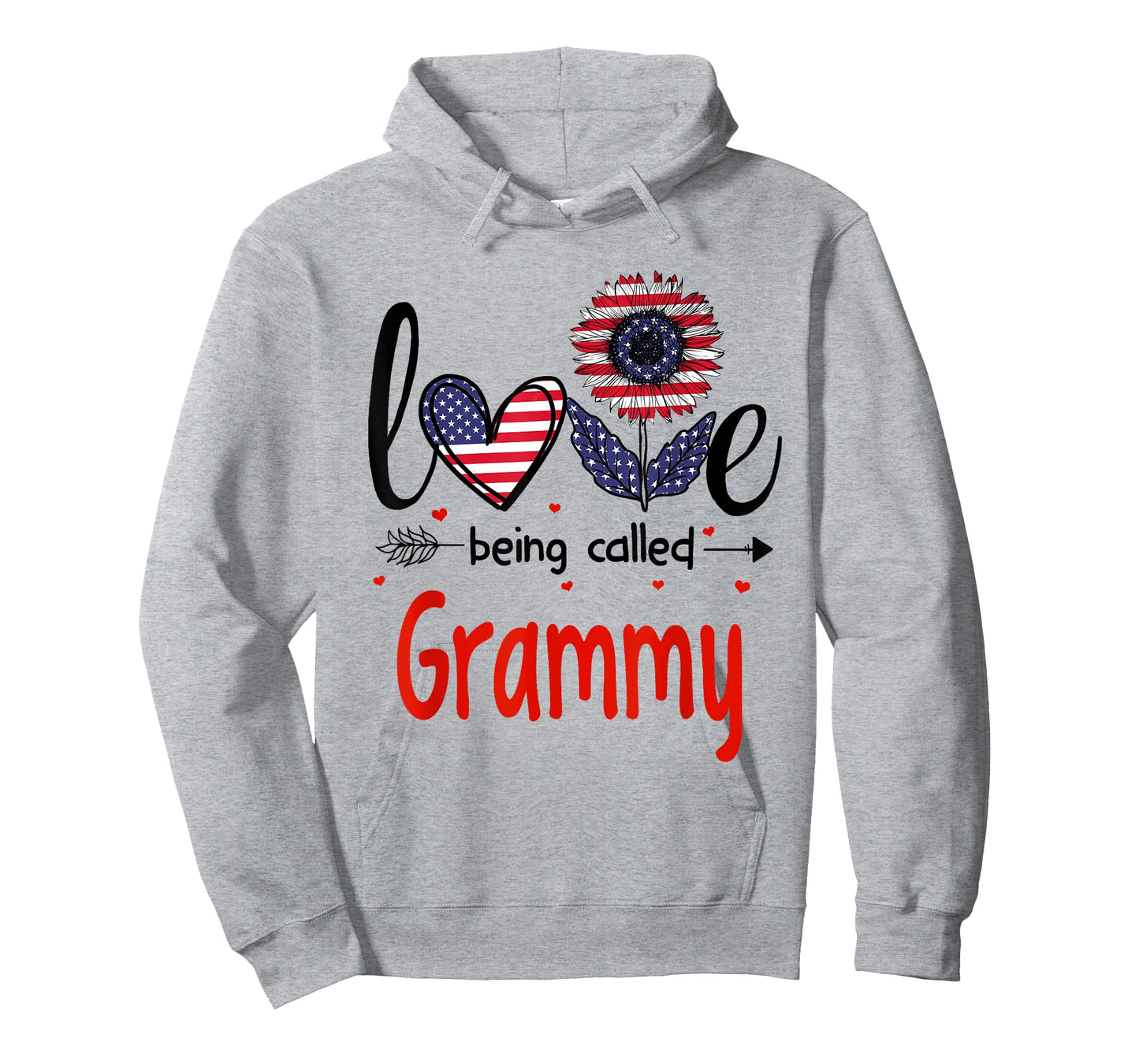 Love Being Called Grammy American Flag Patriotic 4th Of July T-Shirt for Women Men