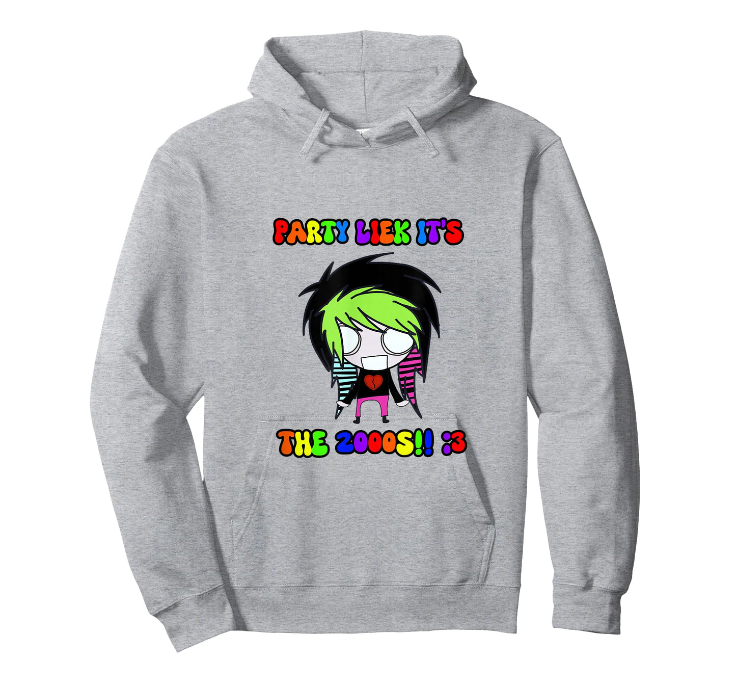 Party Liek Itโs The 2000โs Scene Kid Y2K Emo T-Shirt