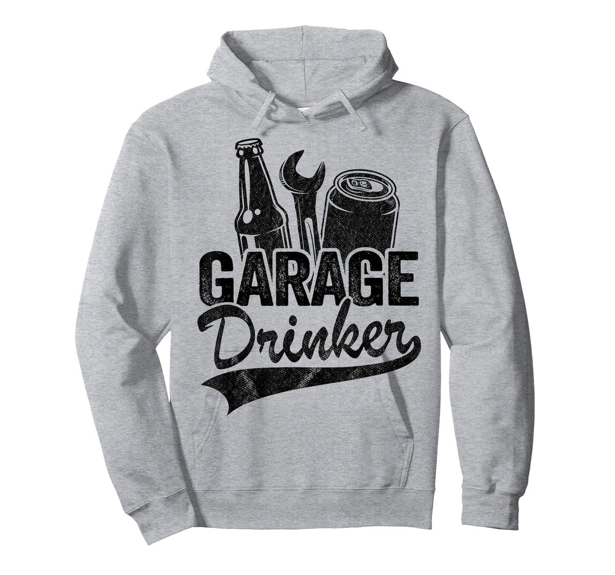 Garage Drinker Day Drinking Supporter Beer Funny Mechanic T-Shirt