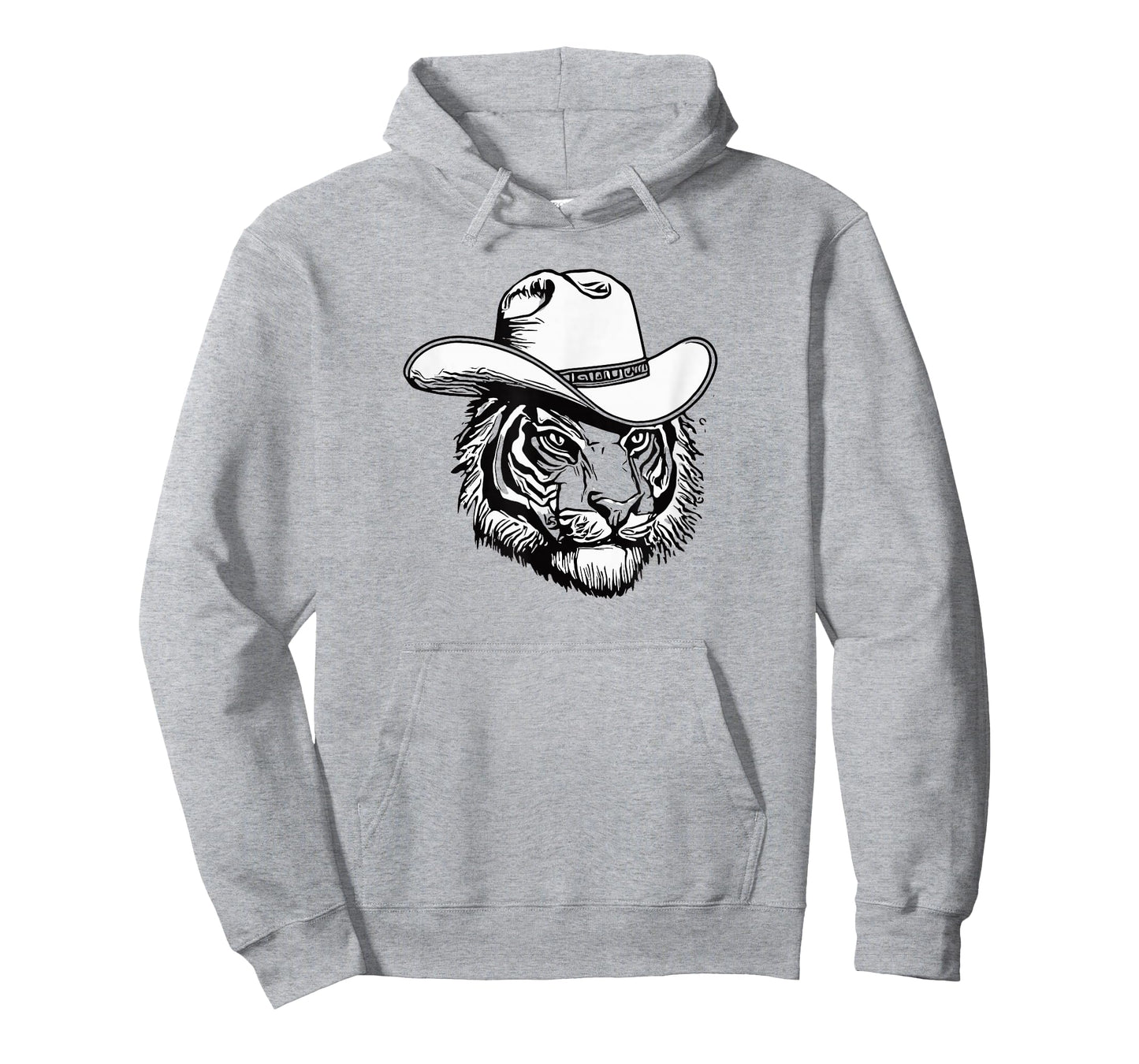Funny Country Music Tiger Cowboy Hat Cat Vintage T-Shirt