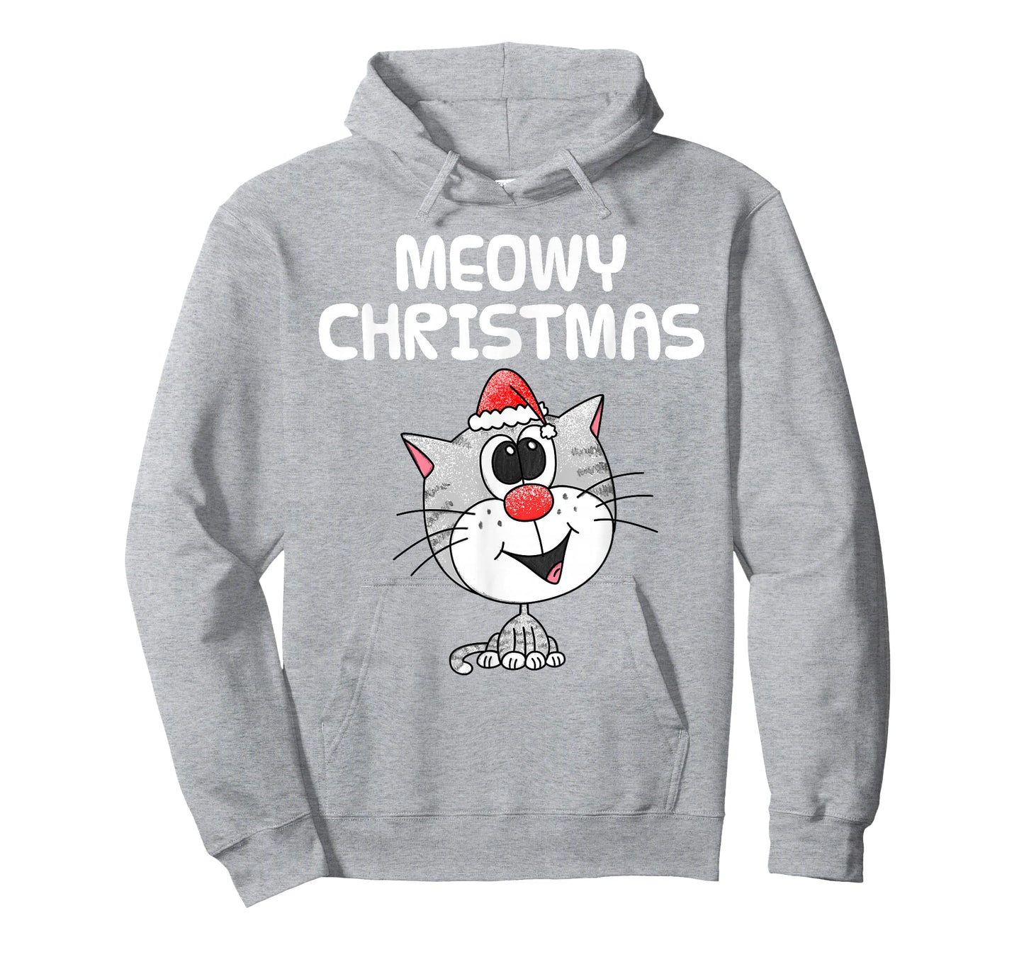 Meowy Christmas Cute Cat Xmas Funny T-Shirt
