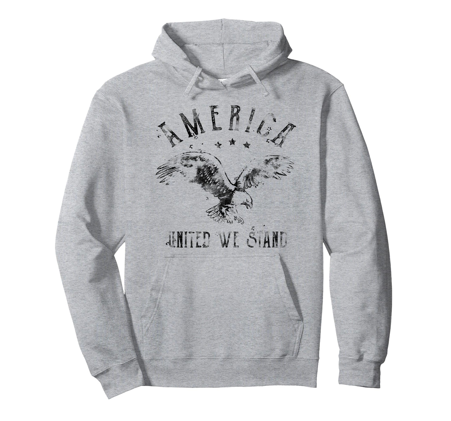 Trendy United We Stand Vintage American Eagle Logo T-Shirt