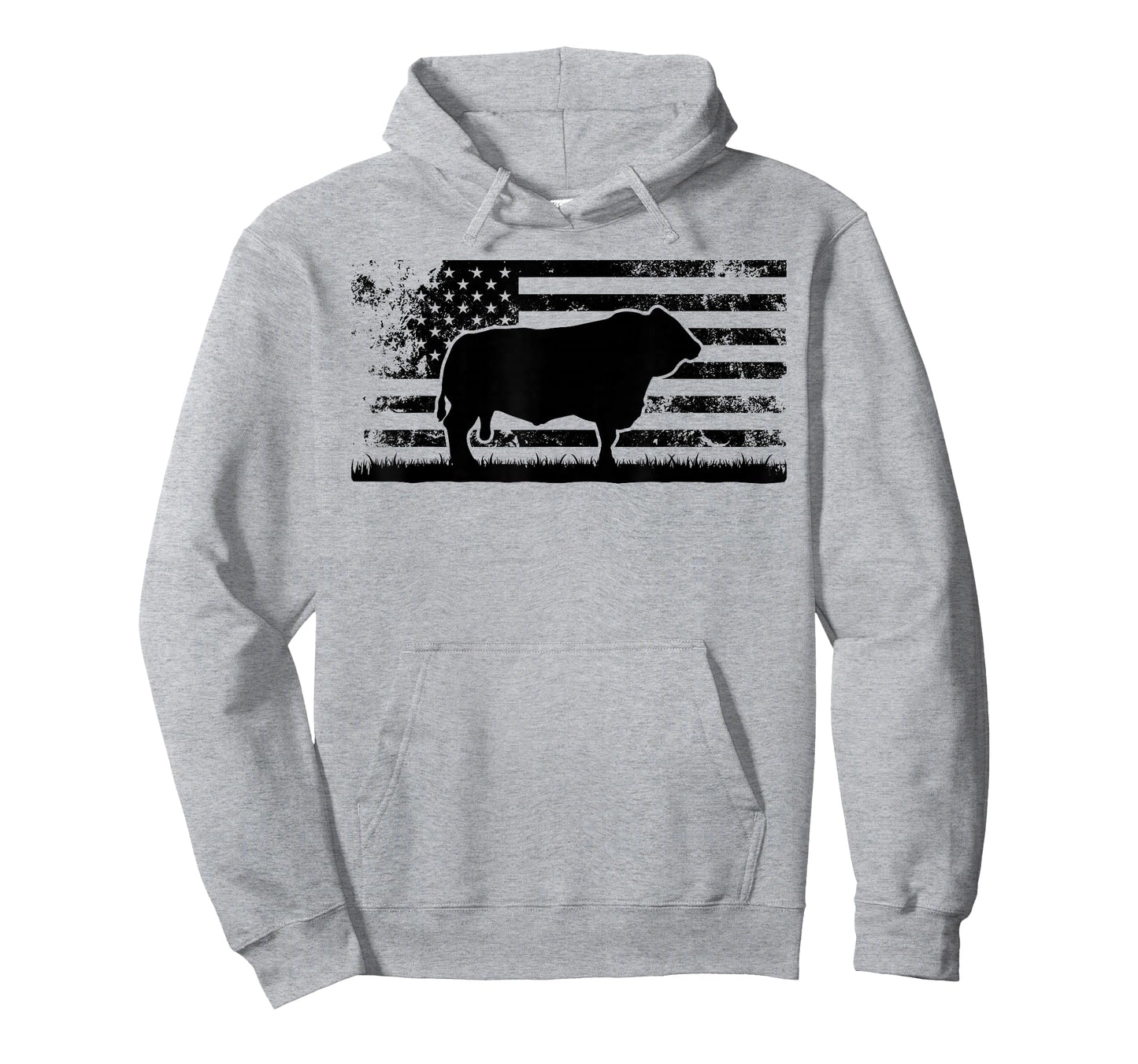 USA American Flag - America Cow Simmental Rancher T-Shirt