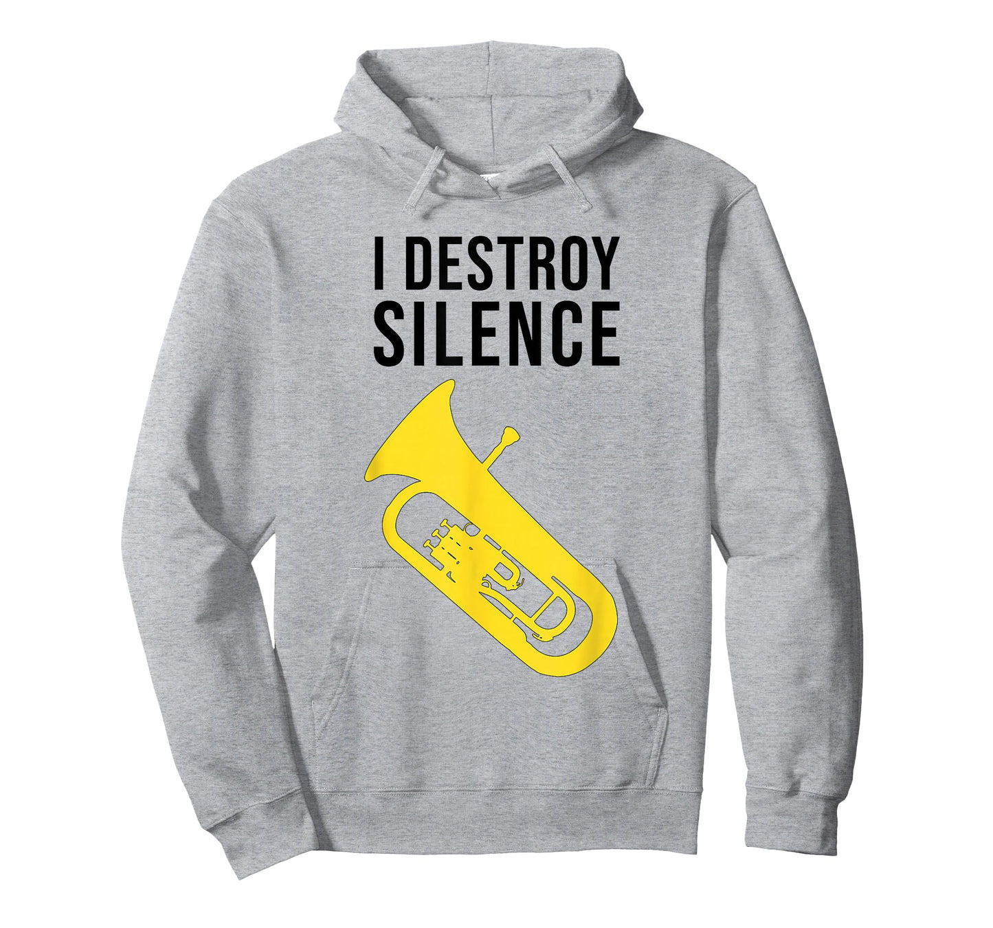 I DESTROY SILENCE, Funny Baritone/ Funny Euphonium T-Shirt