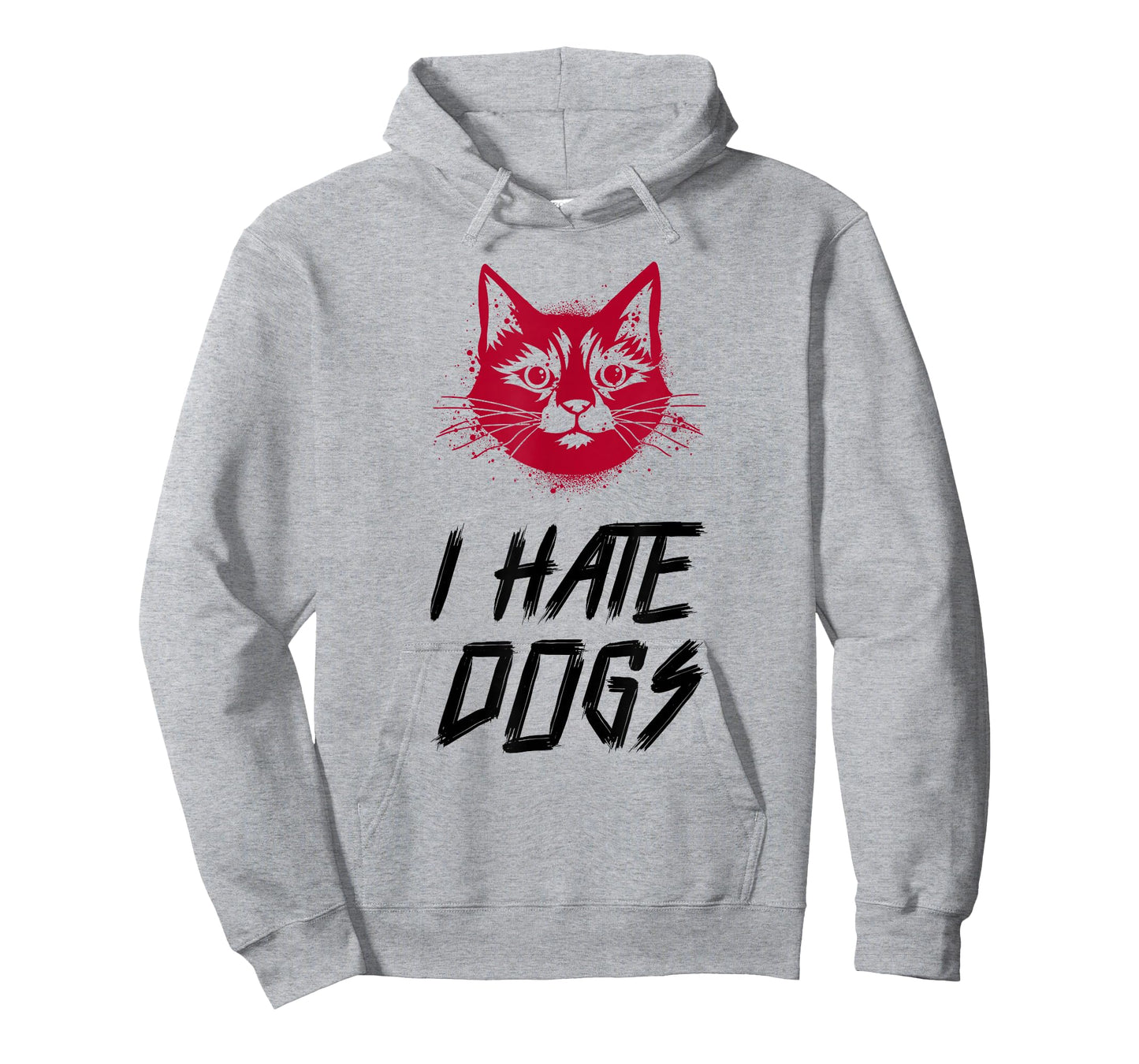 I Hate Dogs (Funny Cat Graphic) T-Shirt