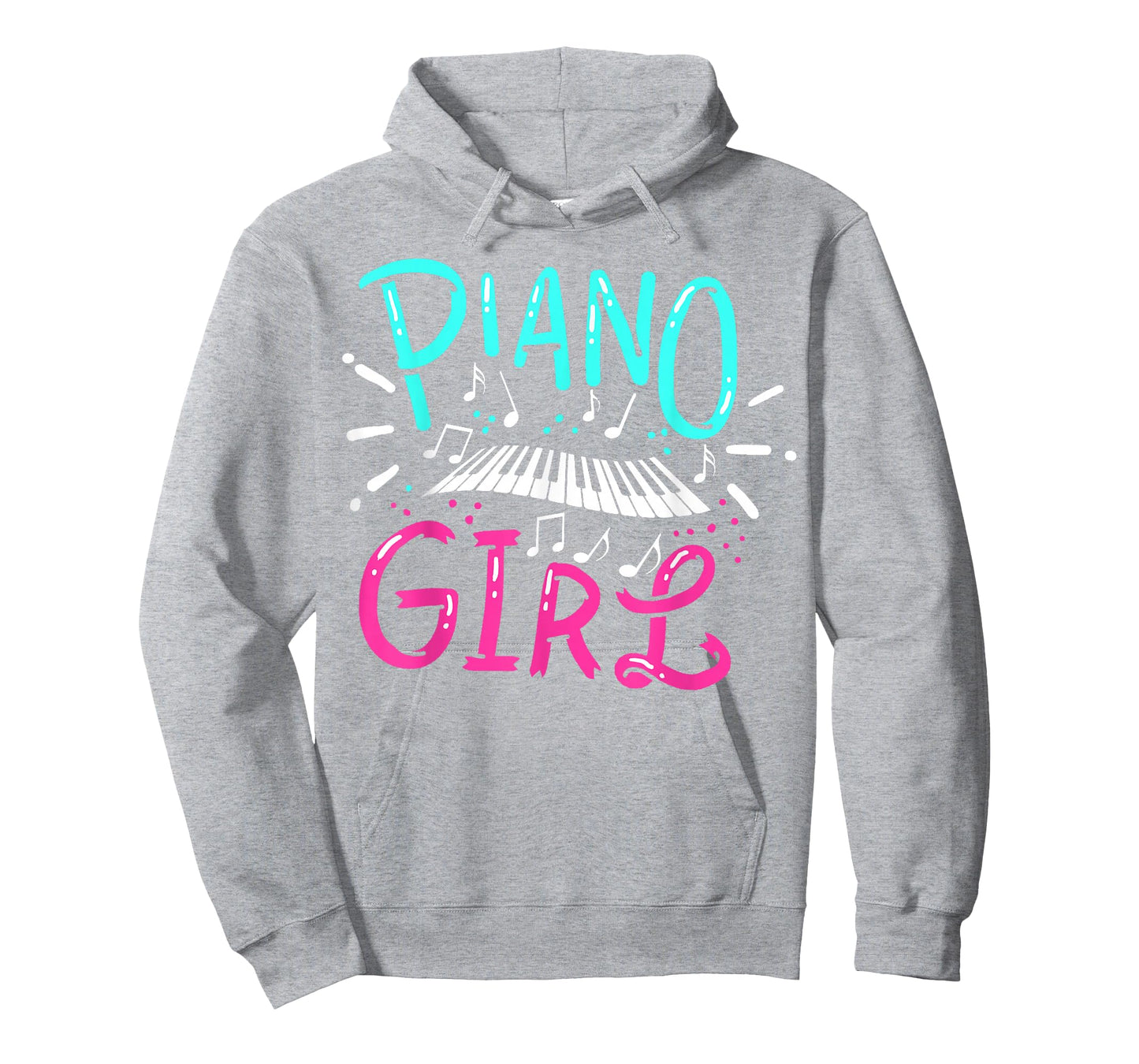 Piano Girl Pianist Music Notes Gift T-Shirt