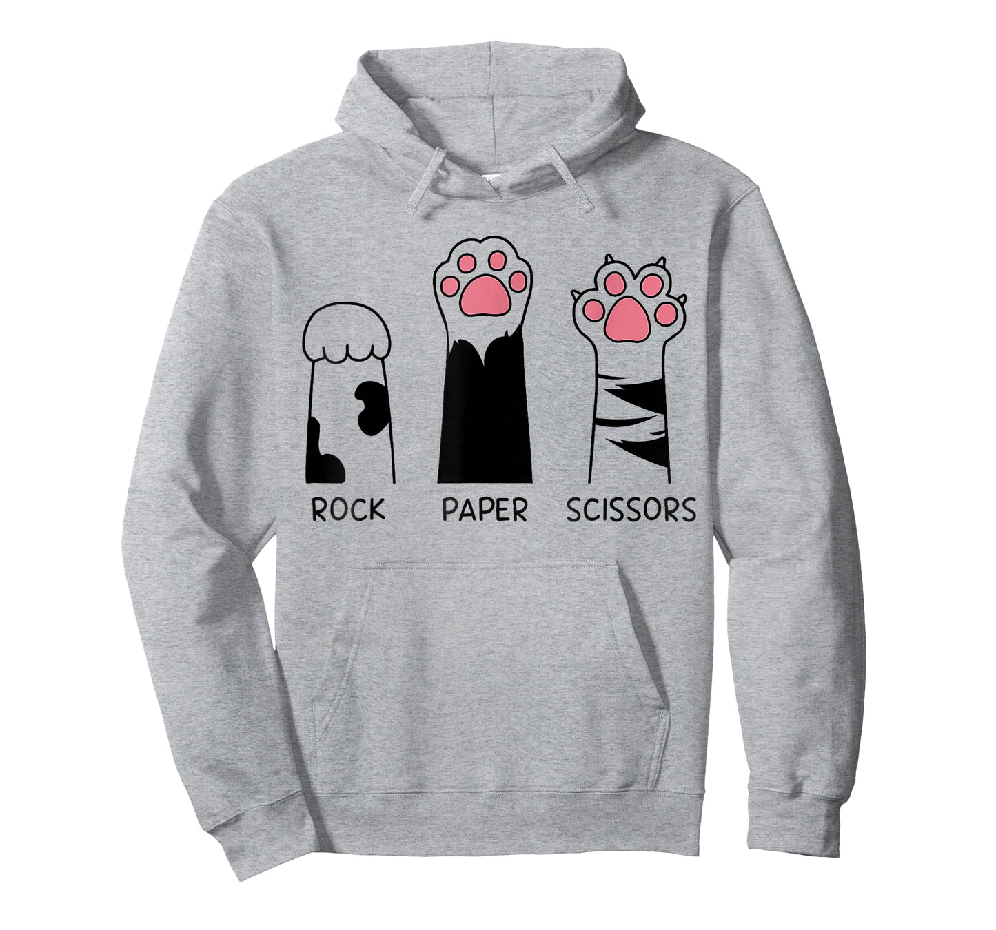 Rock Paper Scissors Cat Paws Cute Kitten Lover Cat T-Shirt