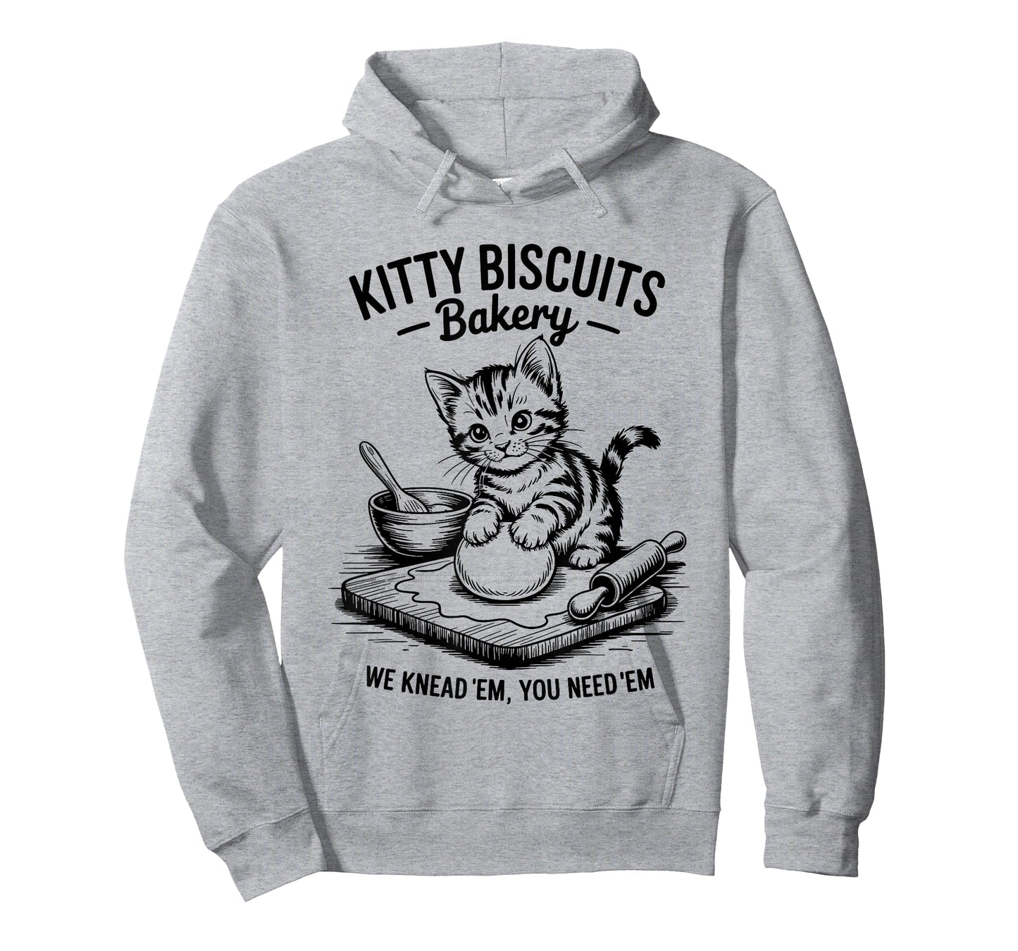 Cute Kitty Biscuits Bakery Funny Cat Lovers Baking Humor Men Women Kids T-Shirt