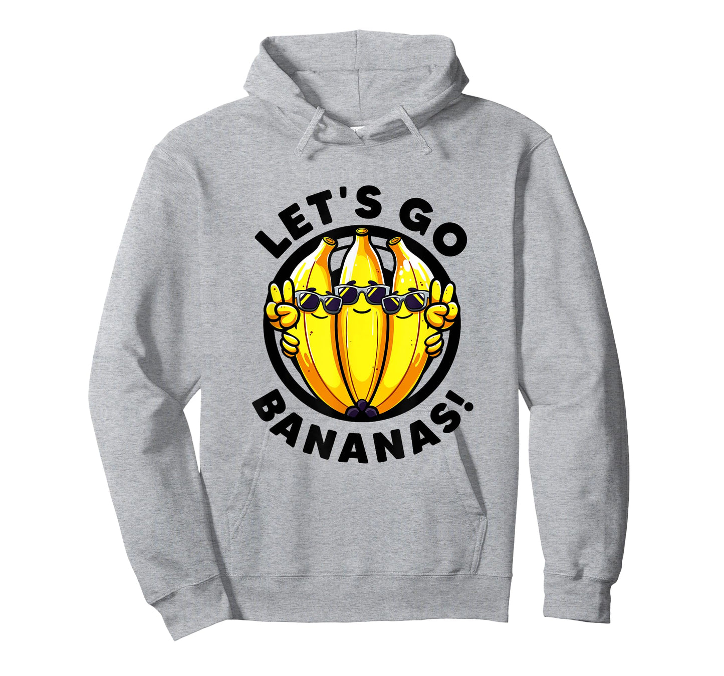 Lets Go Bananas Cute Yellow Banana Lover Fruit Funny Bananas T-Shirt