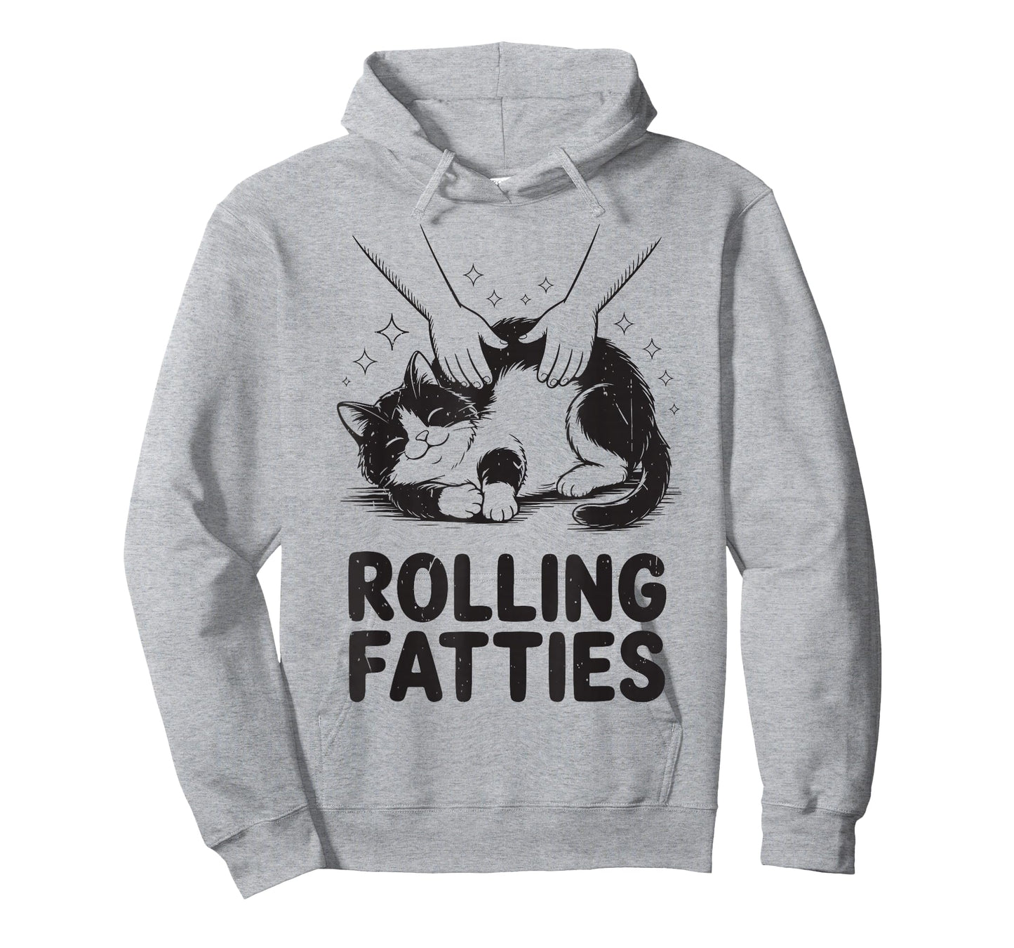 Rolling Fatties Tuxedo Cat-shirt Daddy Mom Men Women Funny T-Shirt