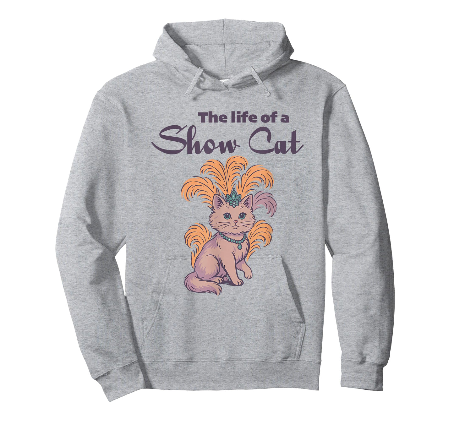 The Life of a Showcat Funny Cat Lover Women Girl Mom T-Shirt