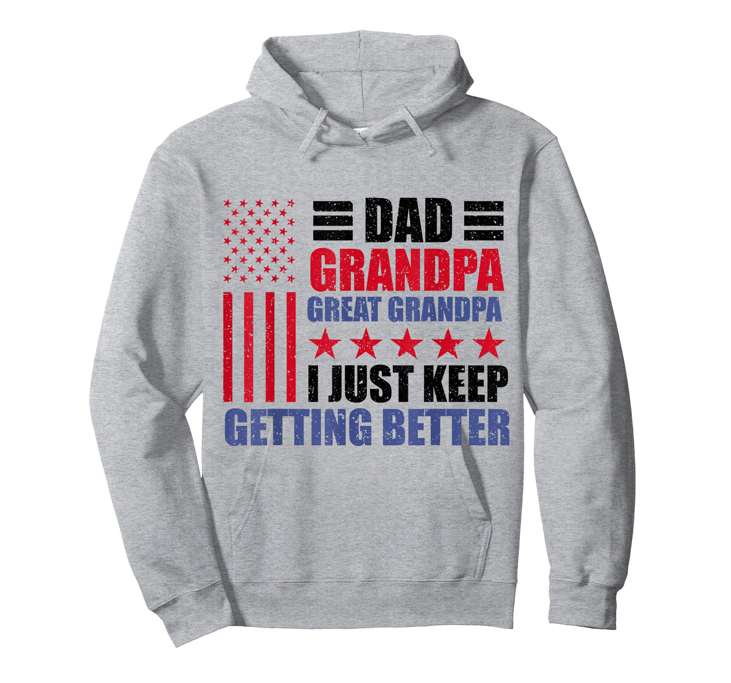 Usa Dad Grandpa Great Grandpa Father's Day American Flag Men T-Shirt