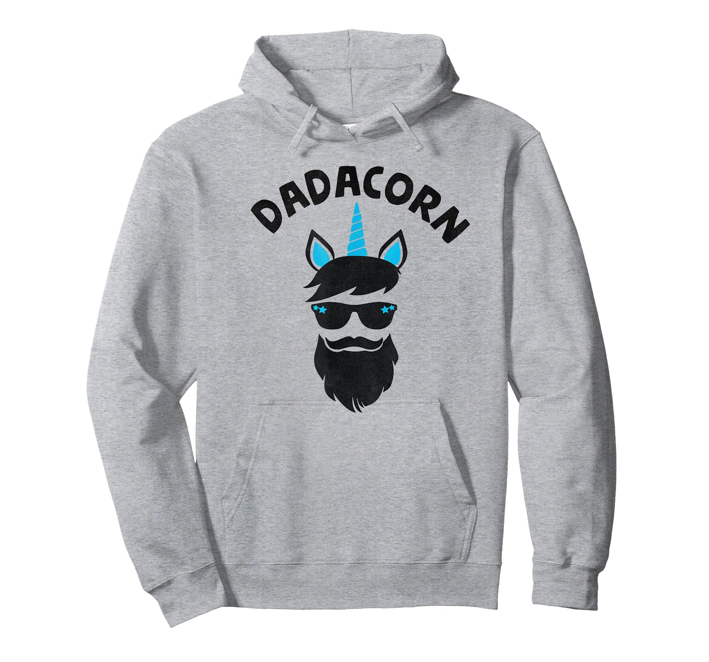 Dadacorn - Unicorn Dad Beard Graphic For Daddy Unicorn T-Shirt