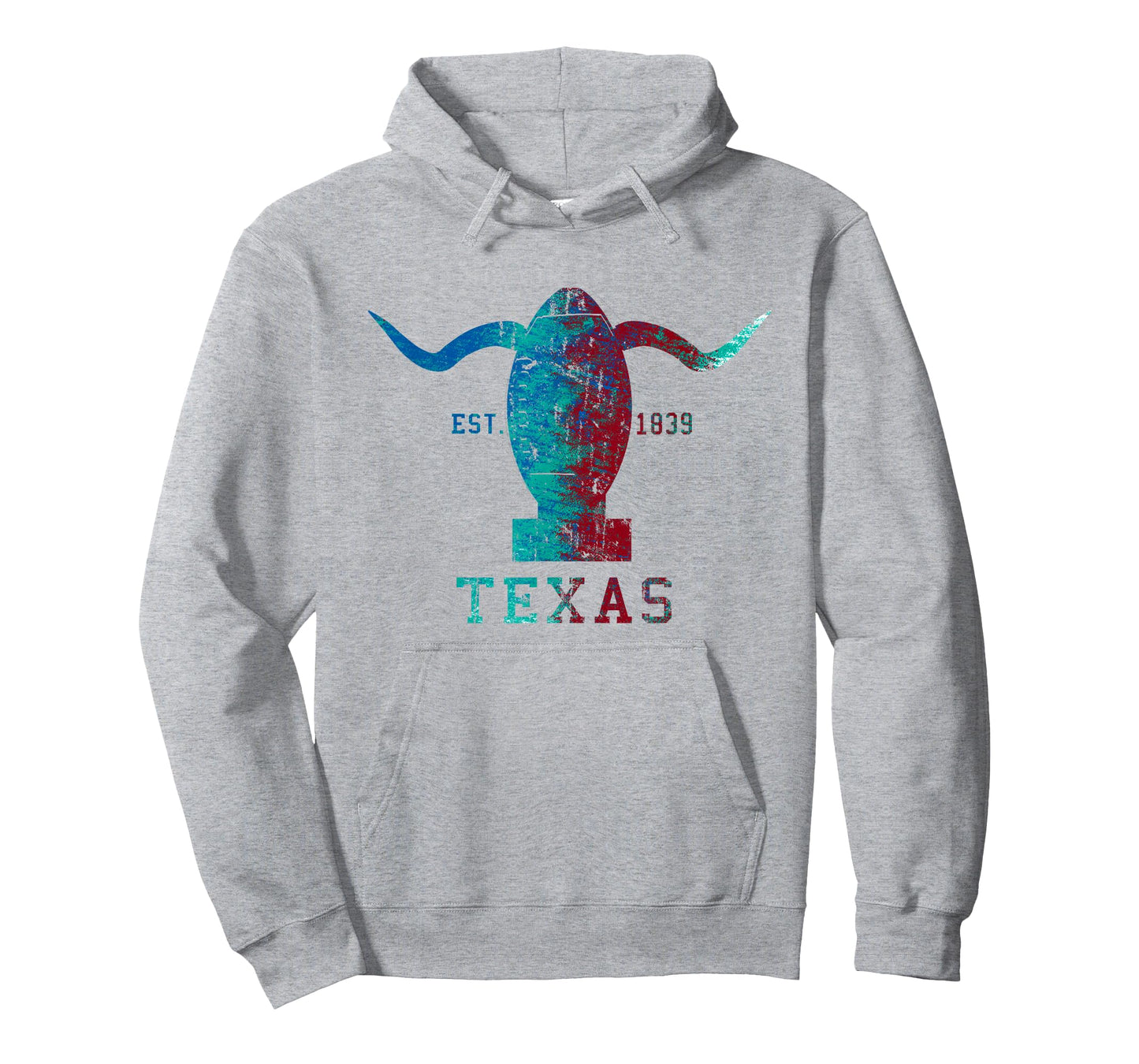 Vintage Texas Austin State Longhorn Silhouette Football Gift T-Shirt