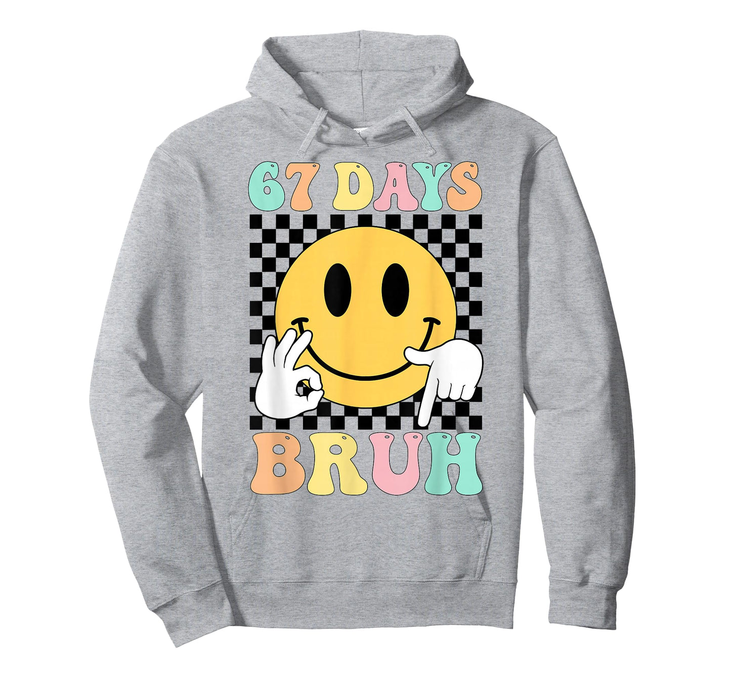 67 Days Bruh Boys Kids Funny Six Seven 6 7 Meme 100th Day T-Shirt