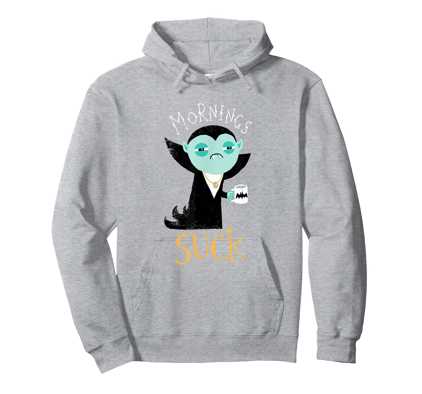 Mornings Suck - Cute Vampire T-Shirt DM T-Shirt